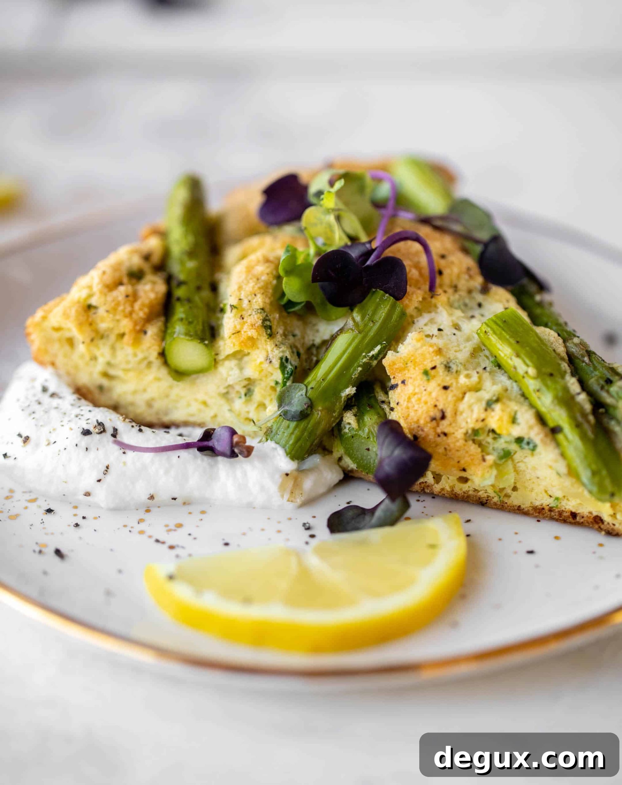 Asparagus and Gruyère Soufflé Frittata Recipe 14 asparagus souffle frittata