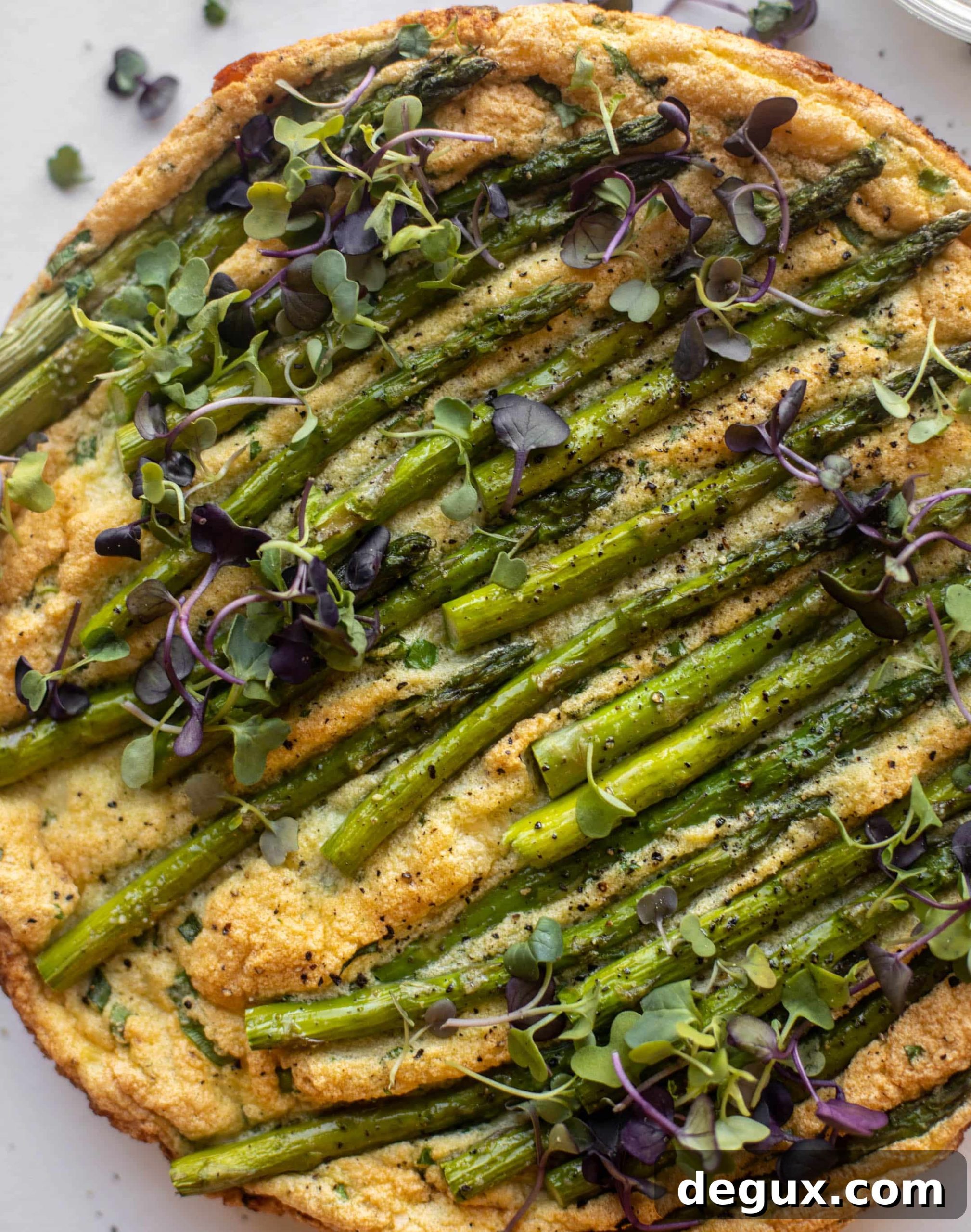 Asparagus and Gruyère Soufflé Frittata Recipe 9 asparagus souffle frittata