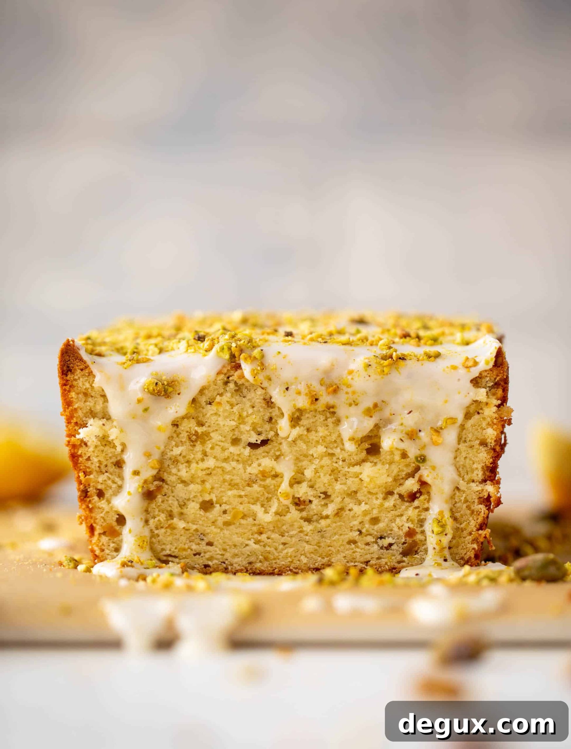 pistachio lemon loaf