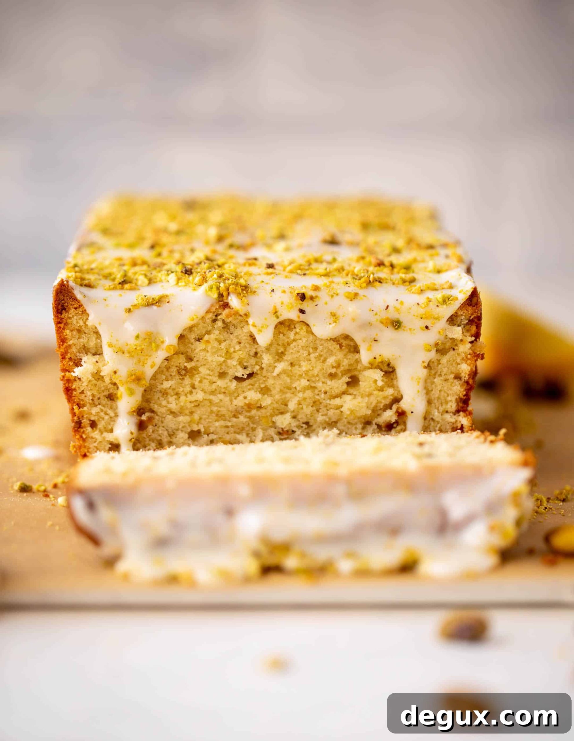 pistachio lemon loaf