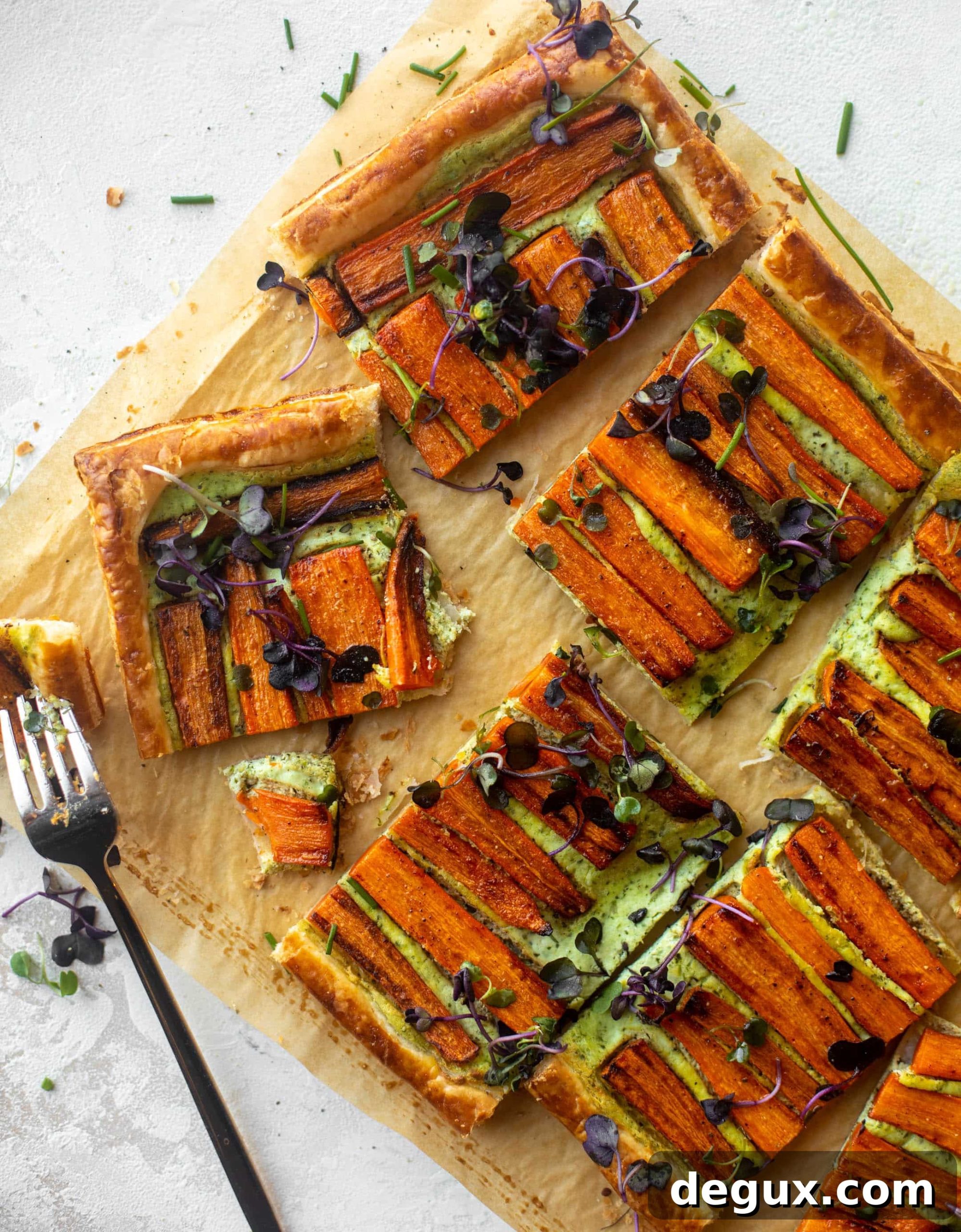 Carrot Tart with Green Goddess Ricotta Dressing 12 carrot tart with green goddess ricotta