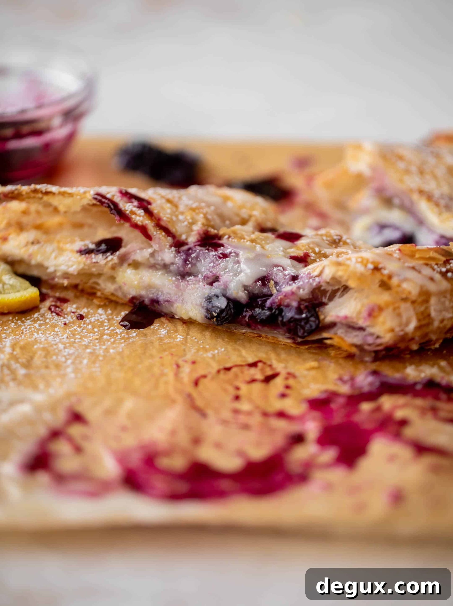 Lemon Blueberry Cheese Danish Recipe: Flaky, Creamy Pastry Tutorial 3 lemon blueberry cheese danish