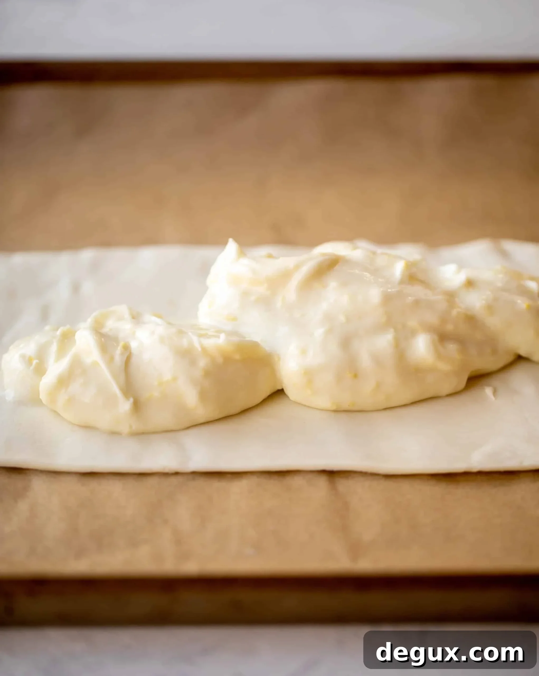 Lemon Blueberry Cheese Danish Recipe: Flaky, Creamy Pastry Tutorial 4 making a lemon blueberry cheese danish