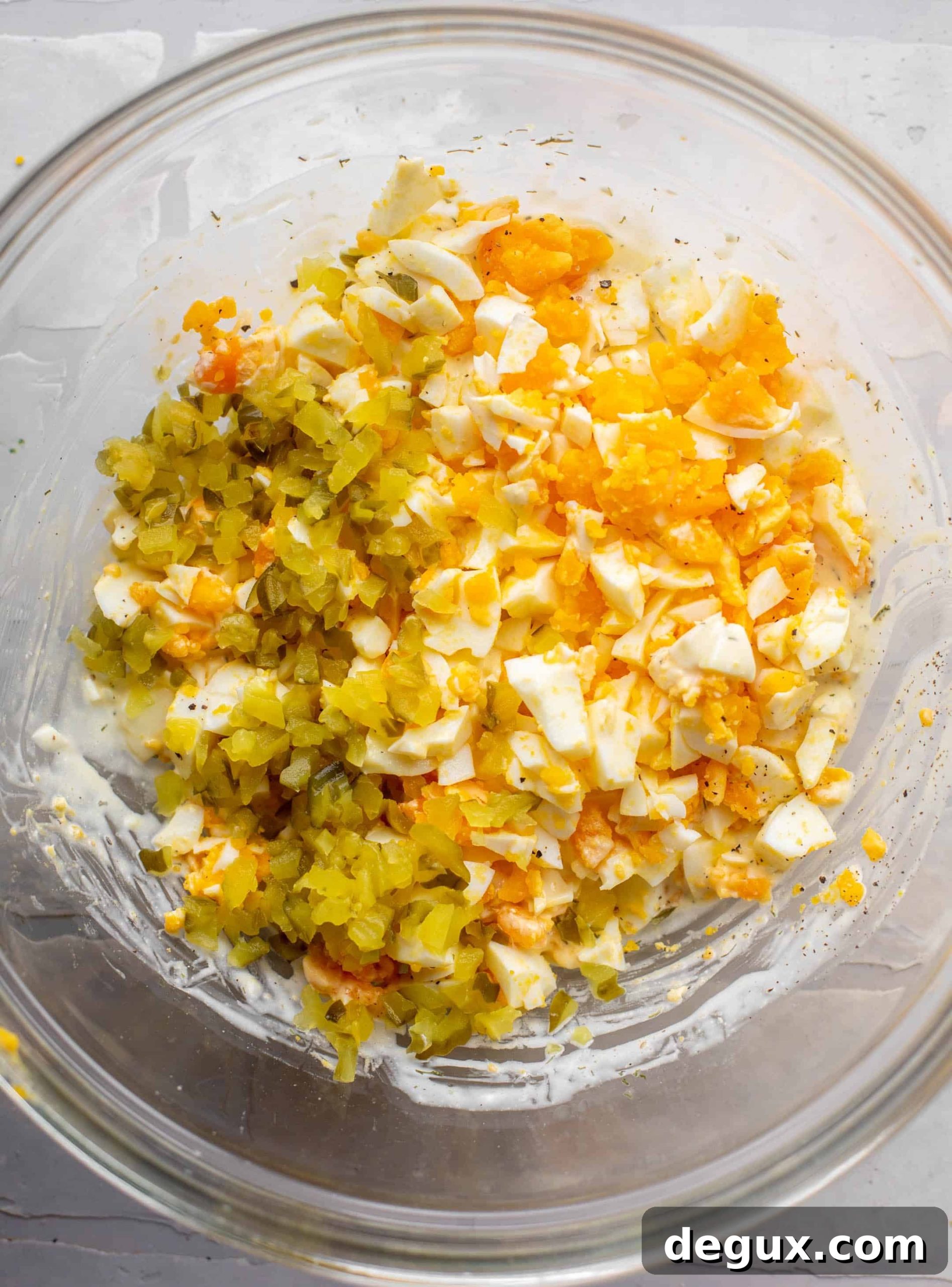 pickle lovers' egg salad