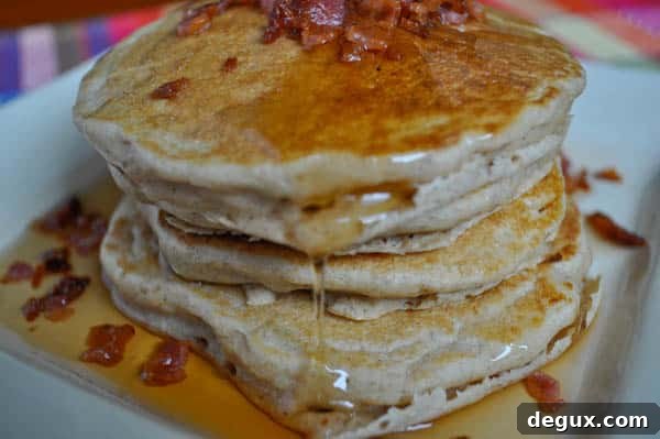 baconpancakes-4 Finished apple bacon pancakes