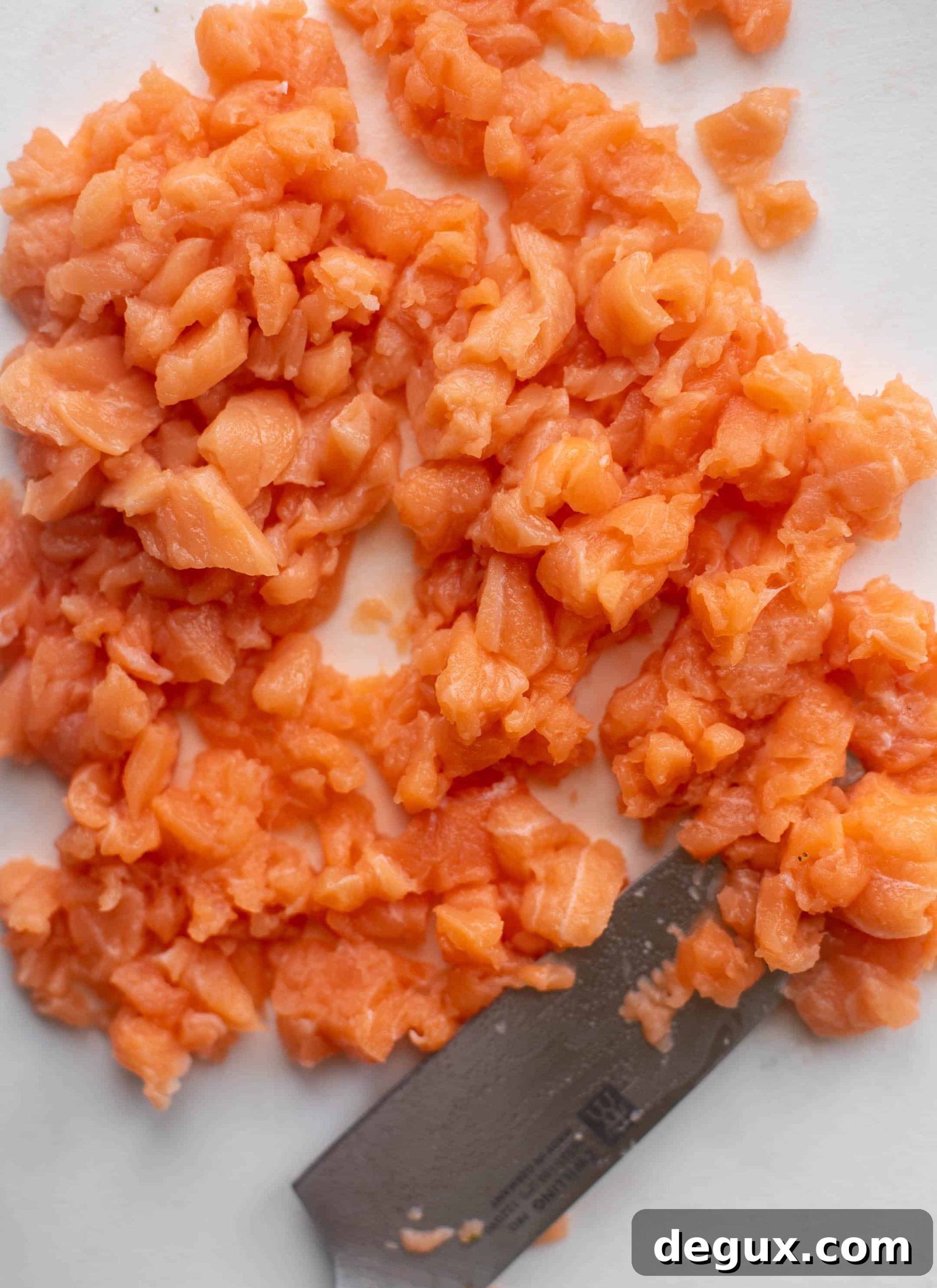 chopped fresh salmon