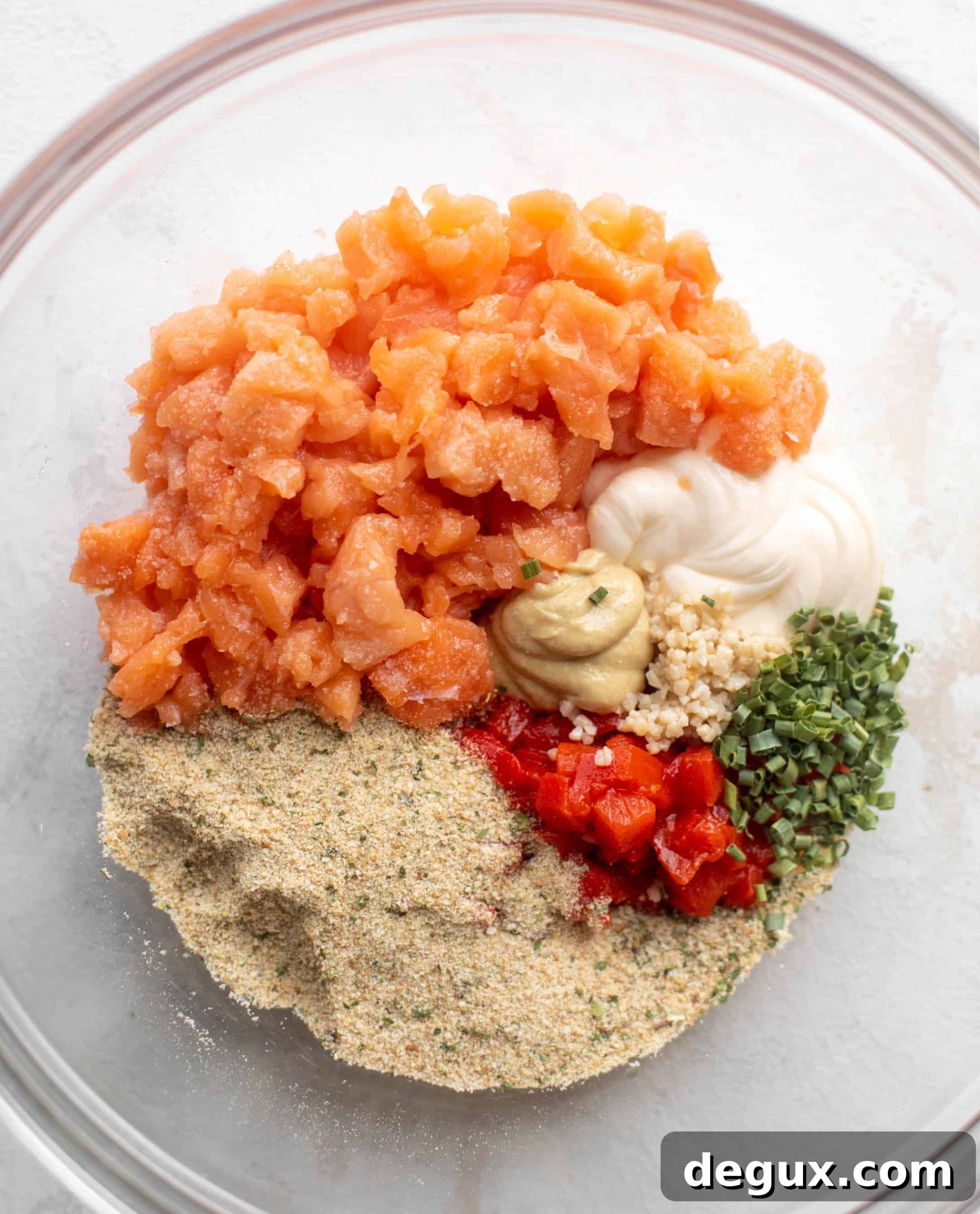 making salmon fritters