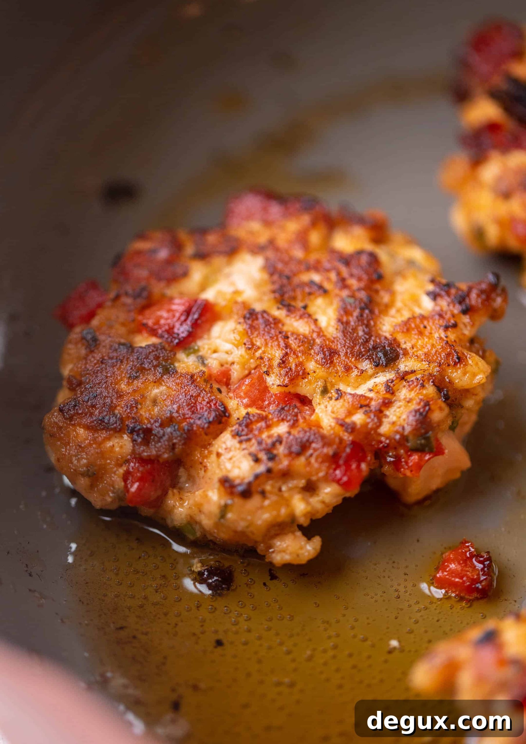 salmon fritters with dill sauce