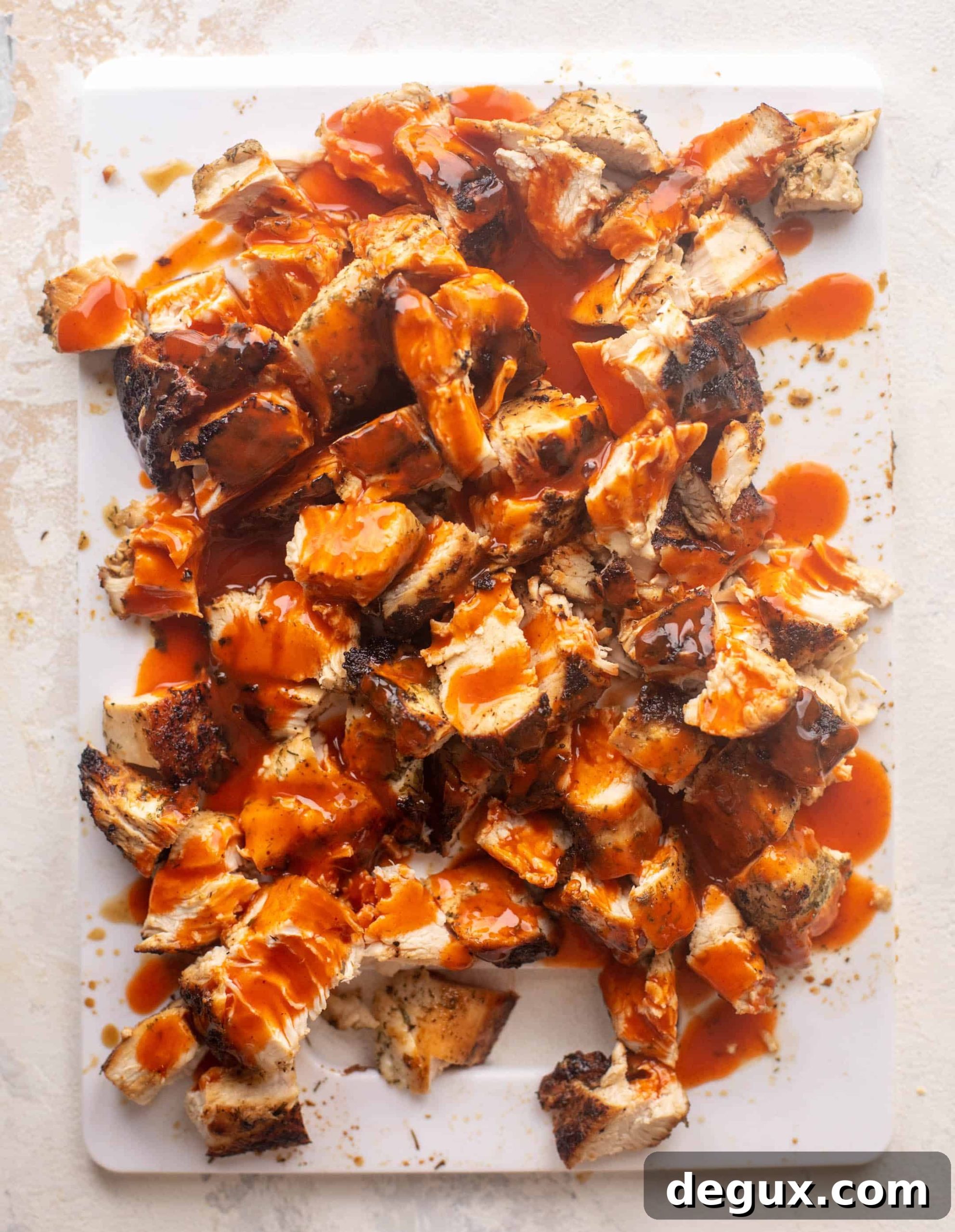 Spicy Buffalo Chicken Chopped Salad with Creamy Ranch Drizzle 4 buffalo chicken