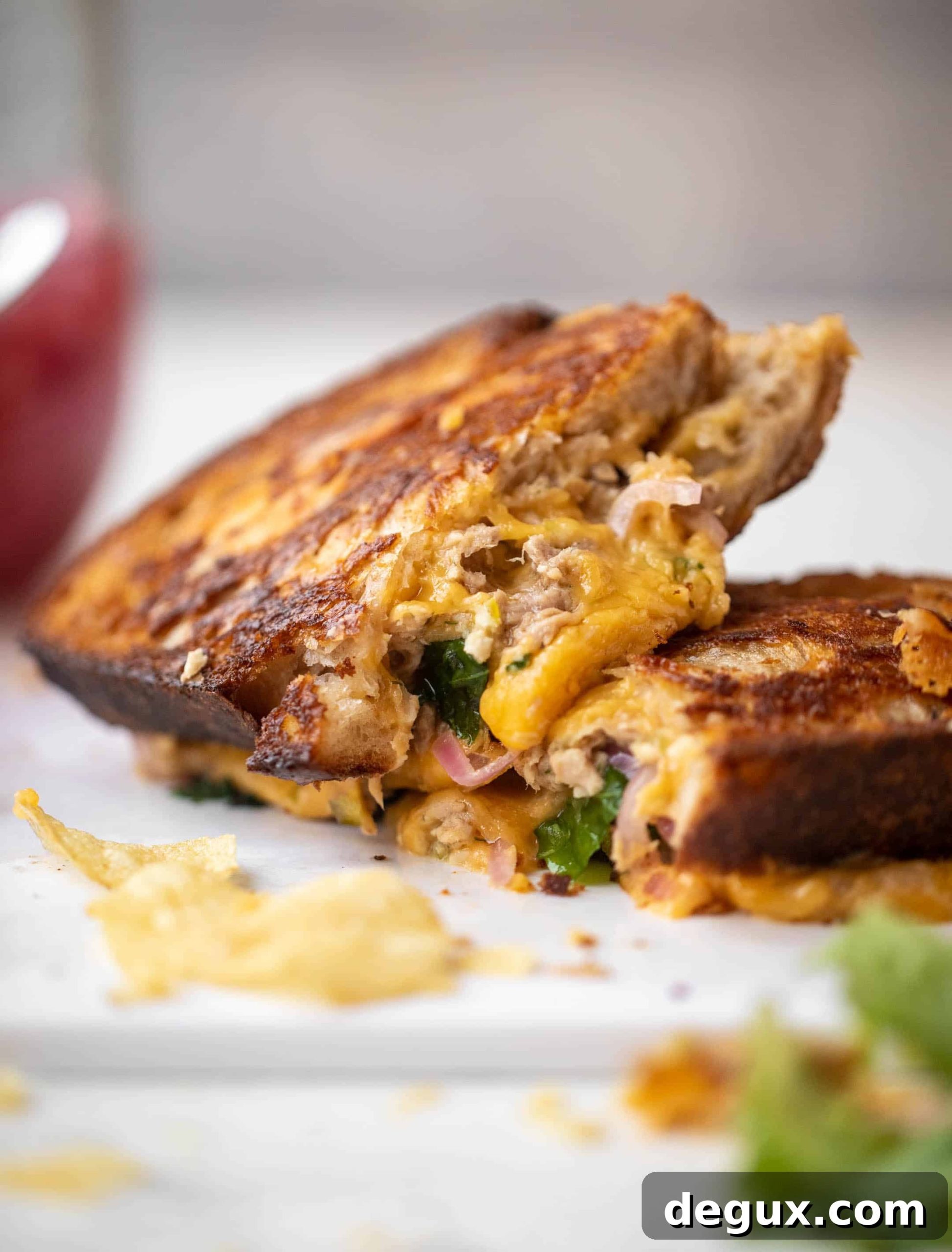 sharp cheddar tuna melts