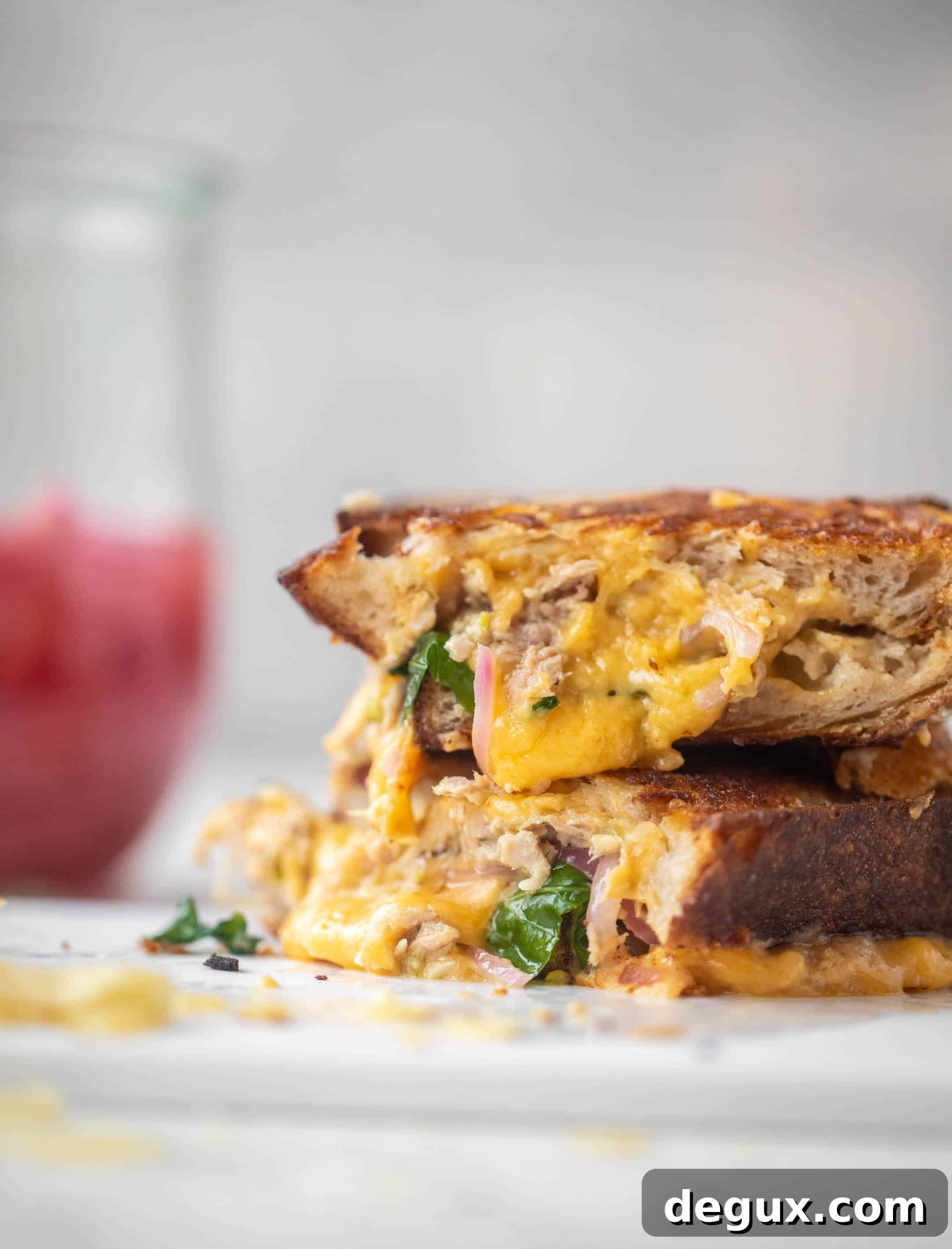 sharp cheddar tuna melts