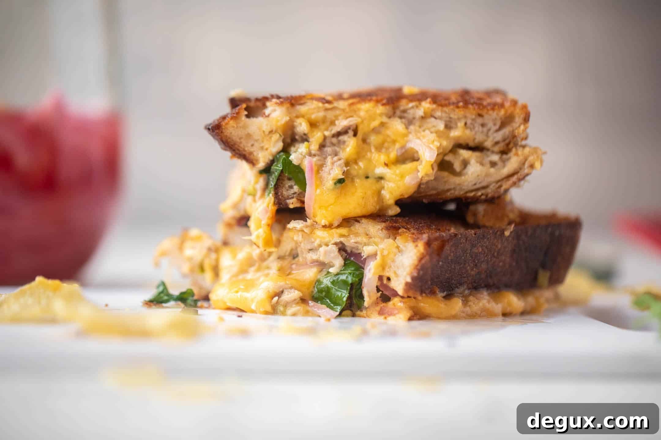 sharp cheddar tuna melts
