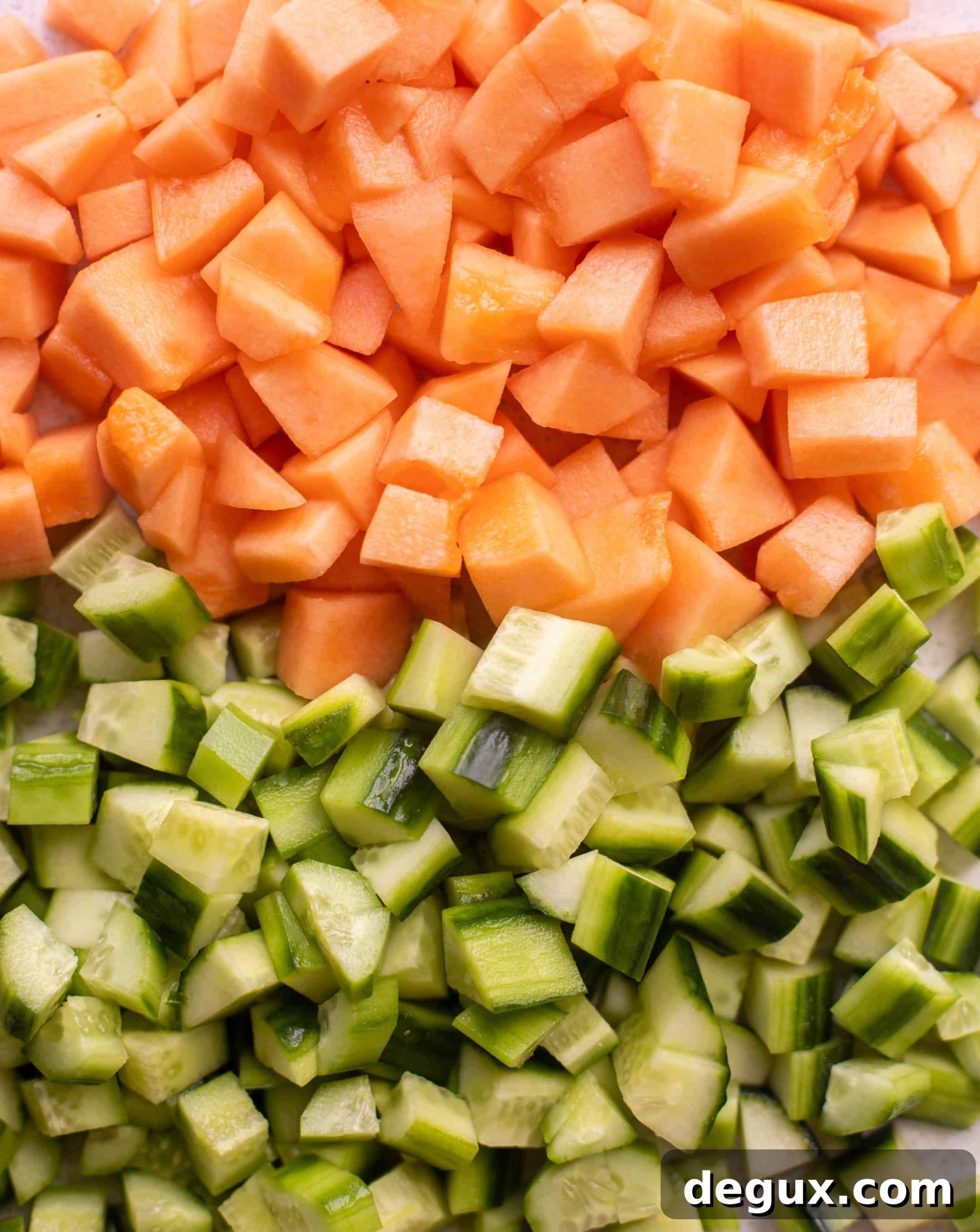 cantaloupe and cucumber