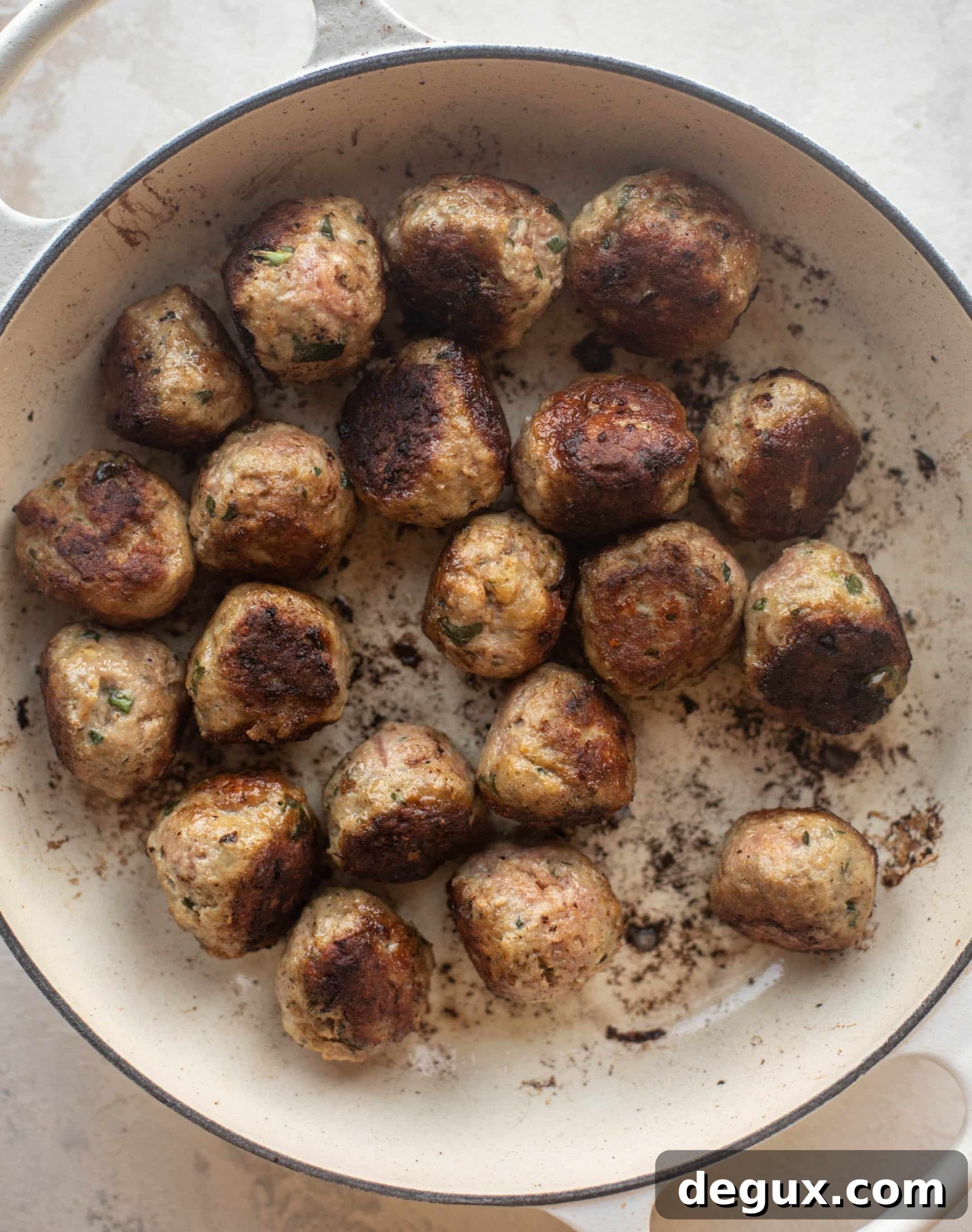 basil turkey meatballs