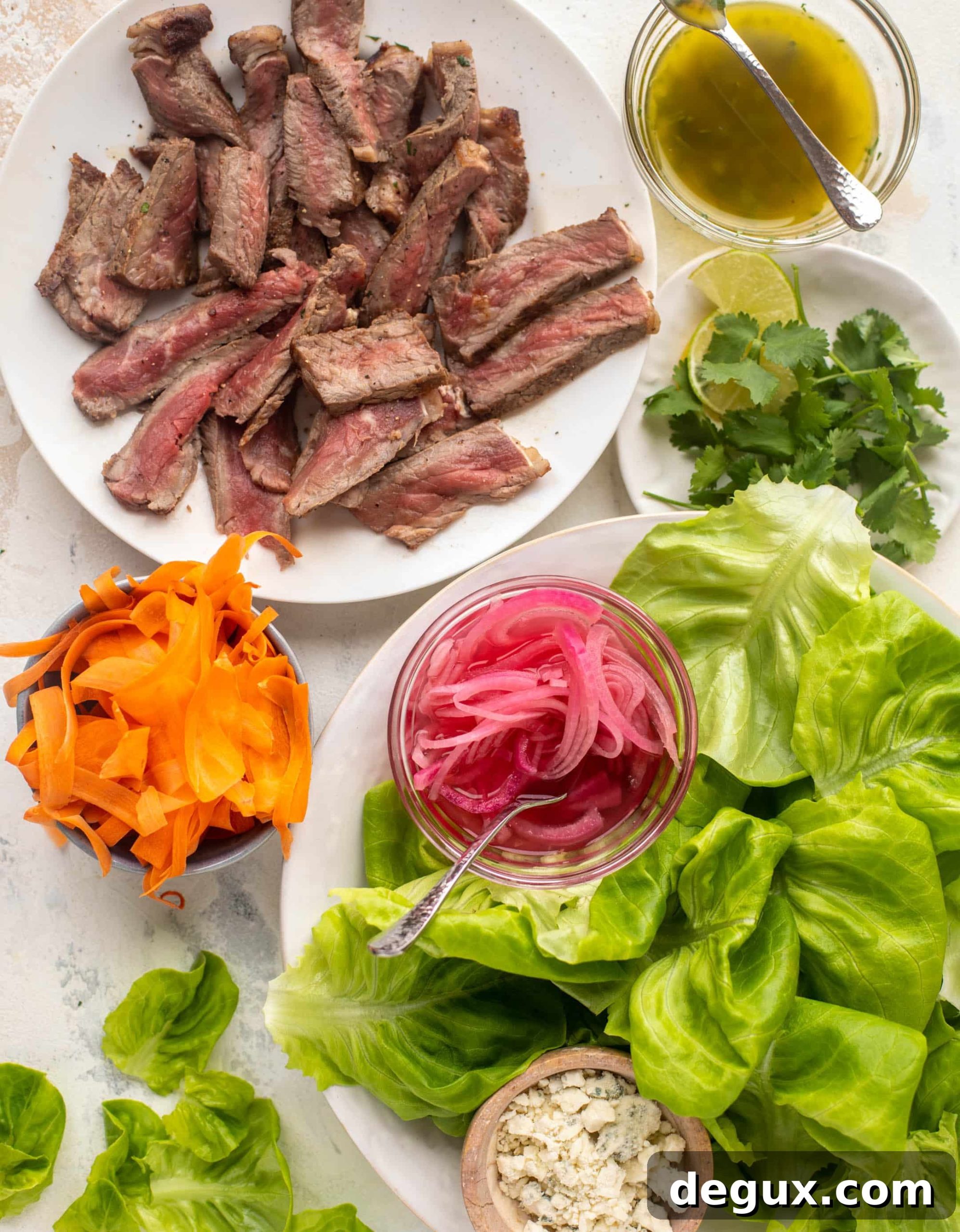 gorgonzola steak lettuce wraps ingredients
