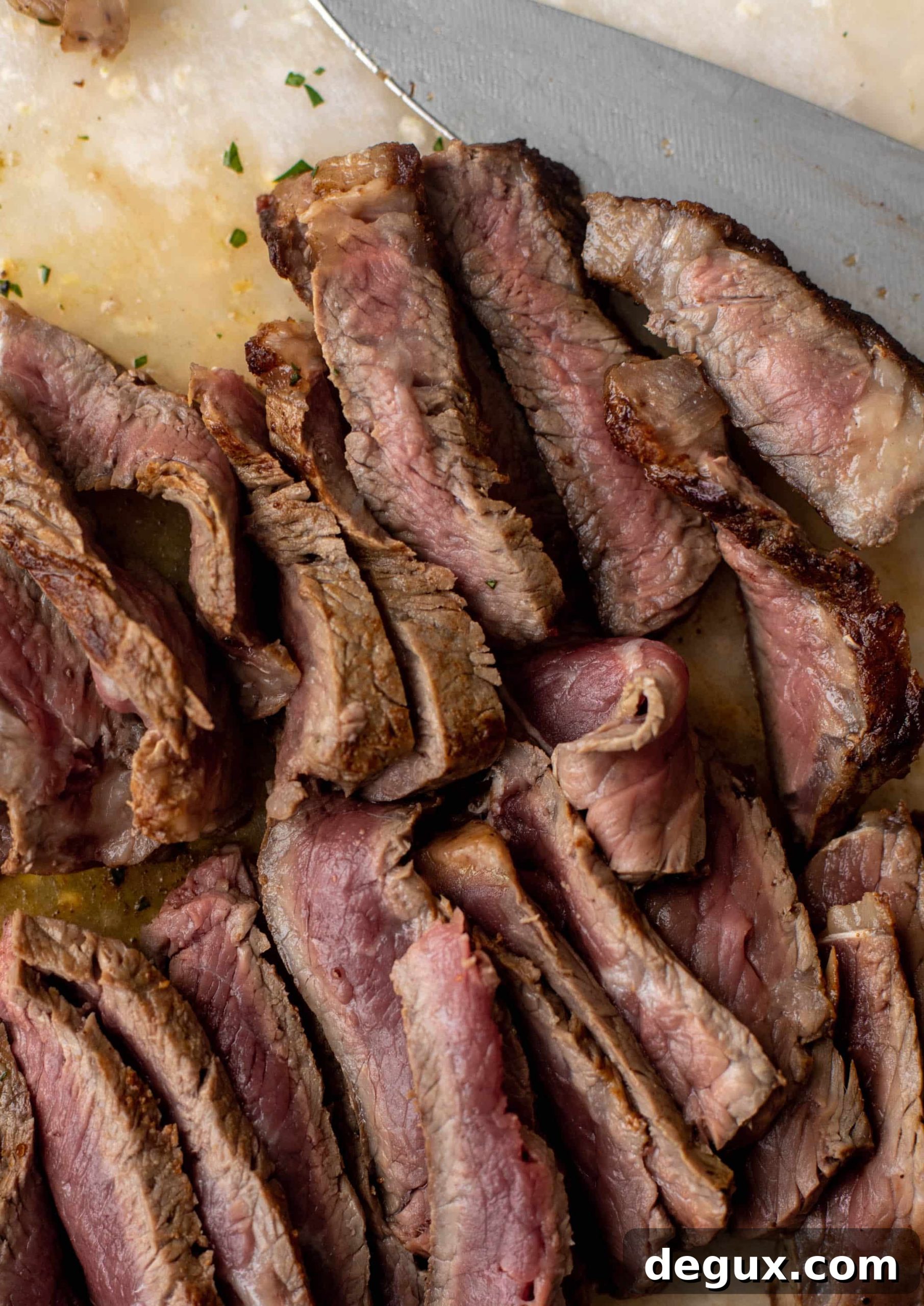 seared steak