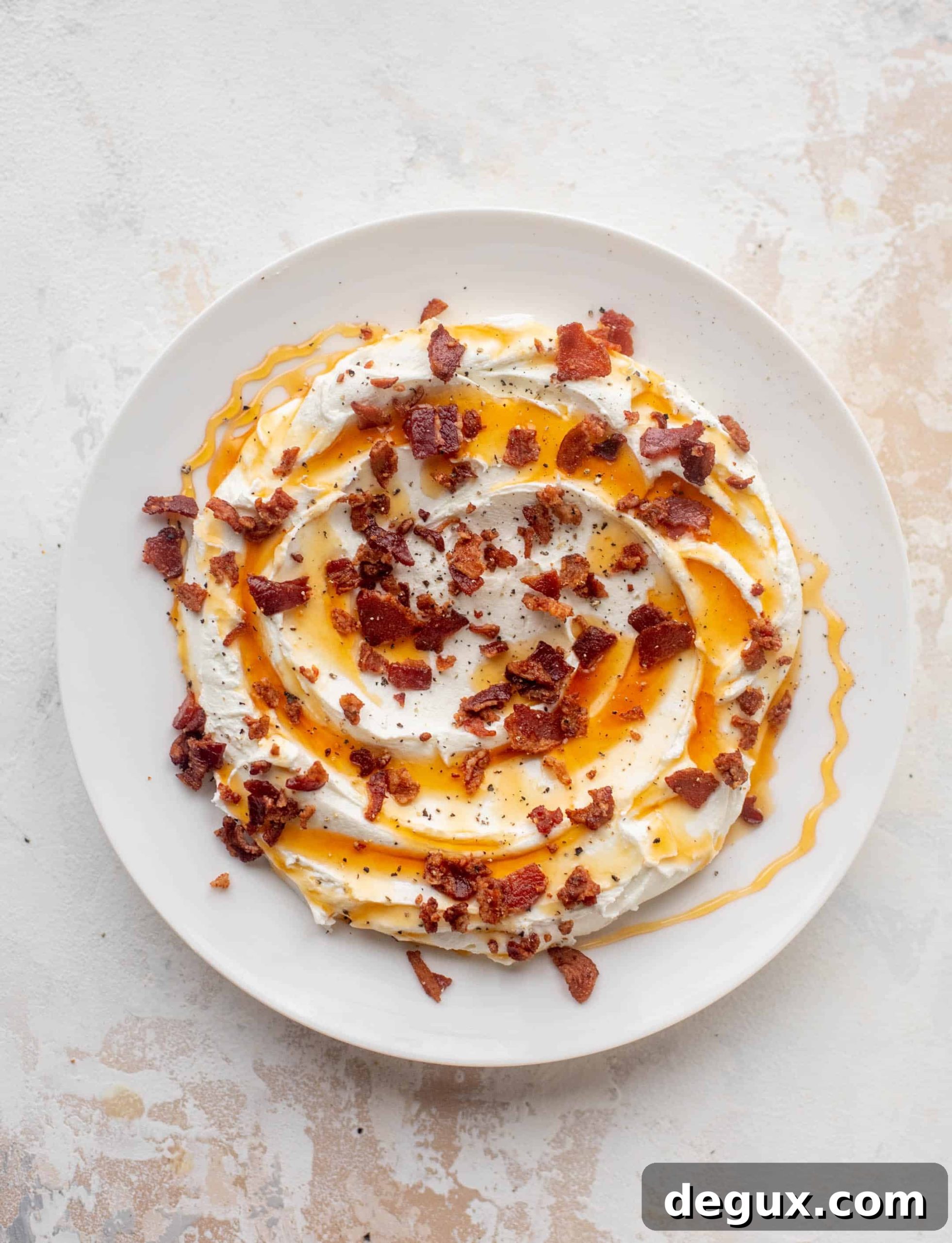 Hot Honey & Bacon Whipped Goat Cheese Spread 6 hot honey & bacon whipped goat cheese