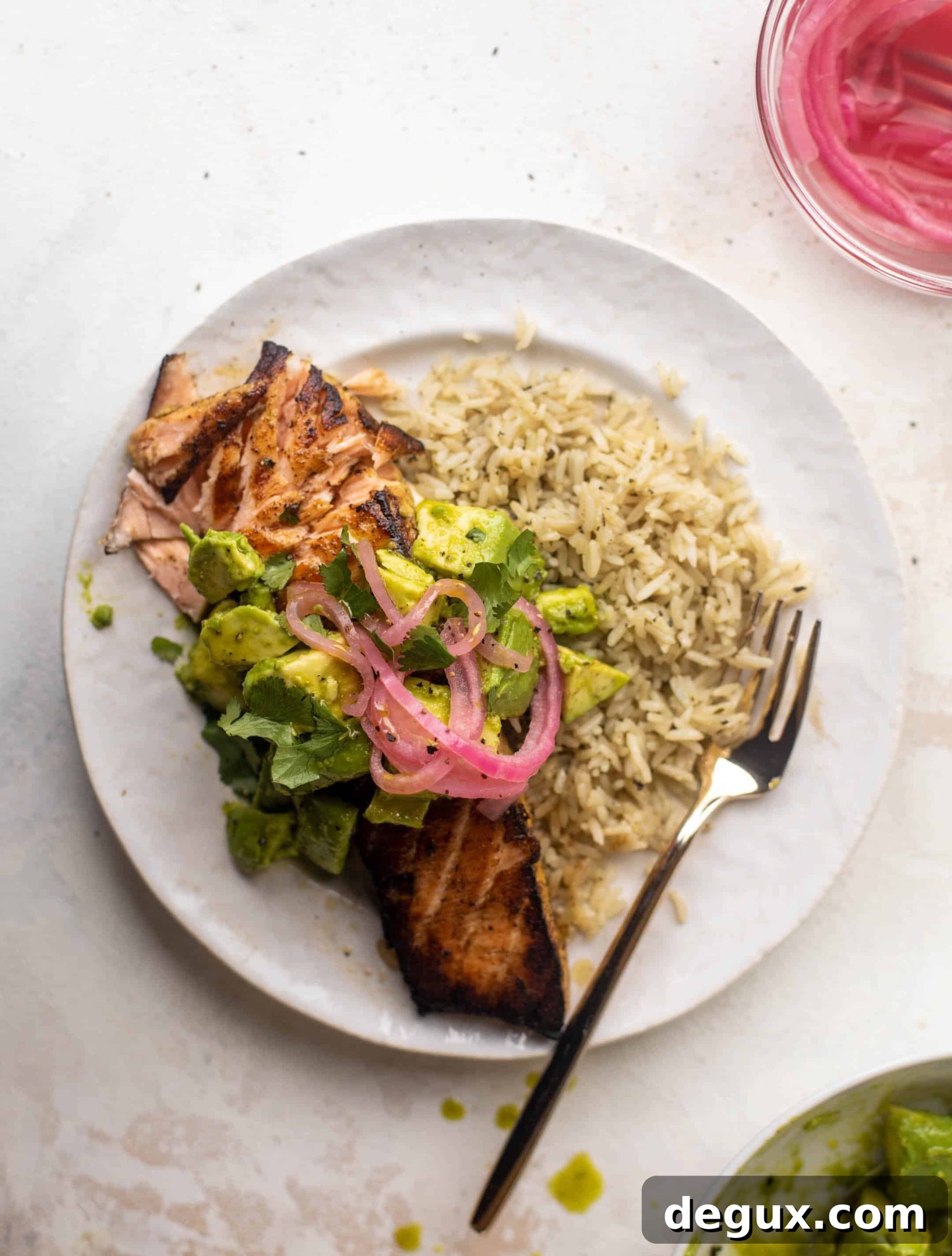 cilantro lime salmon and rice