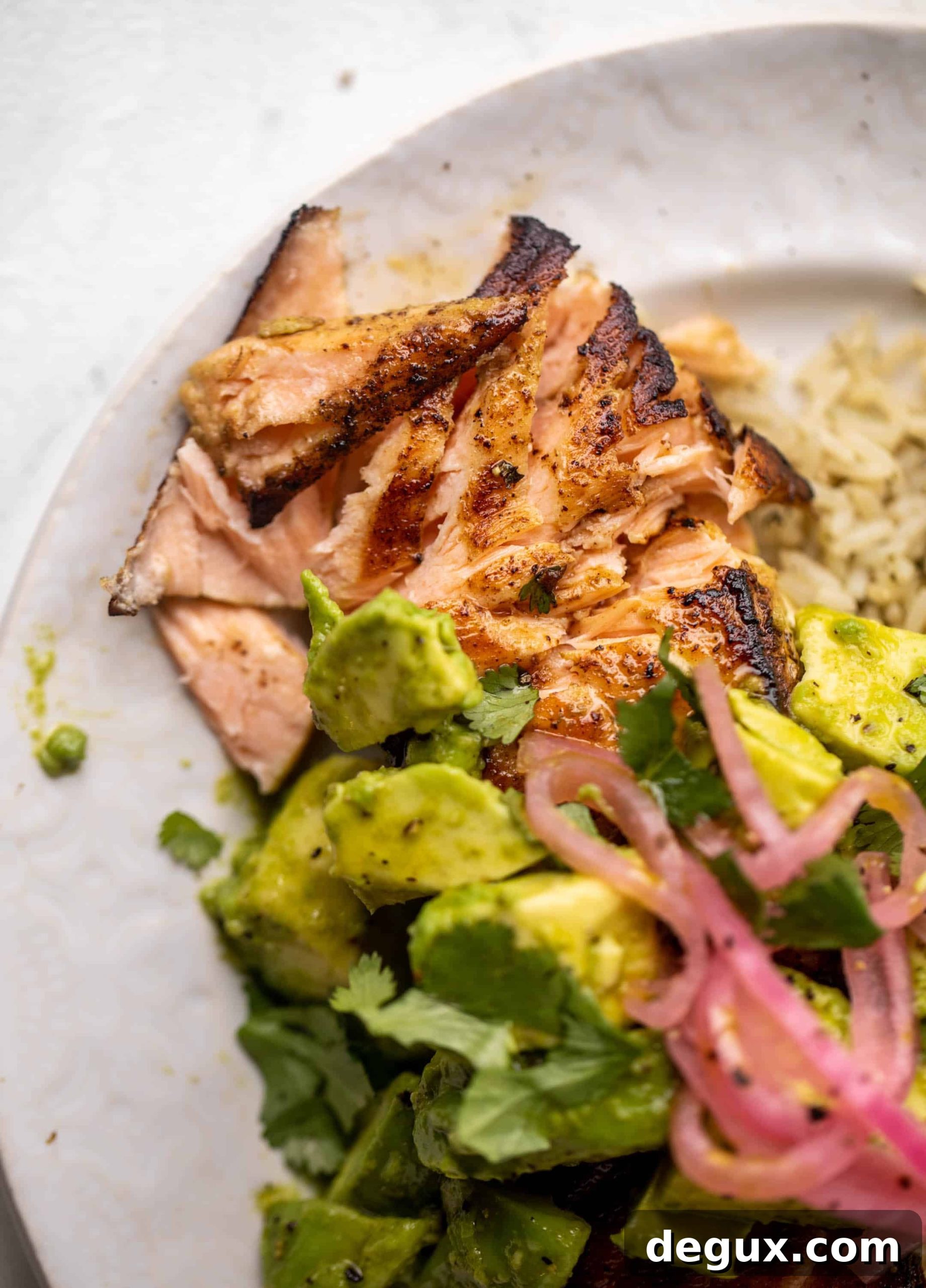 cilantro lime salmon and rice