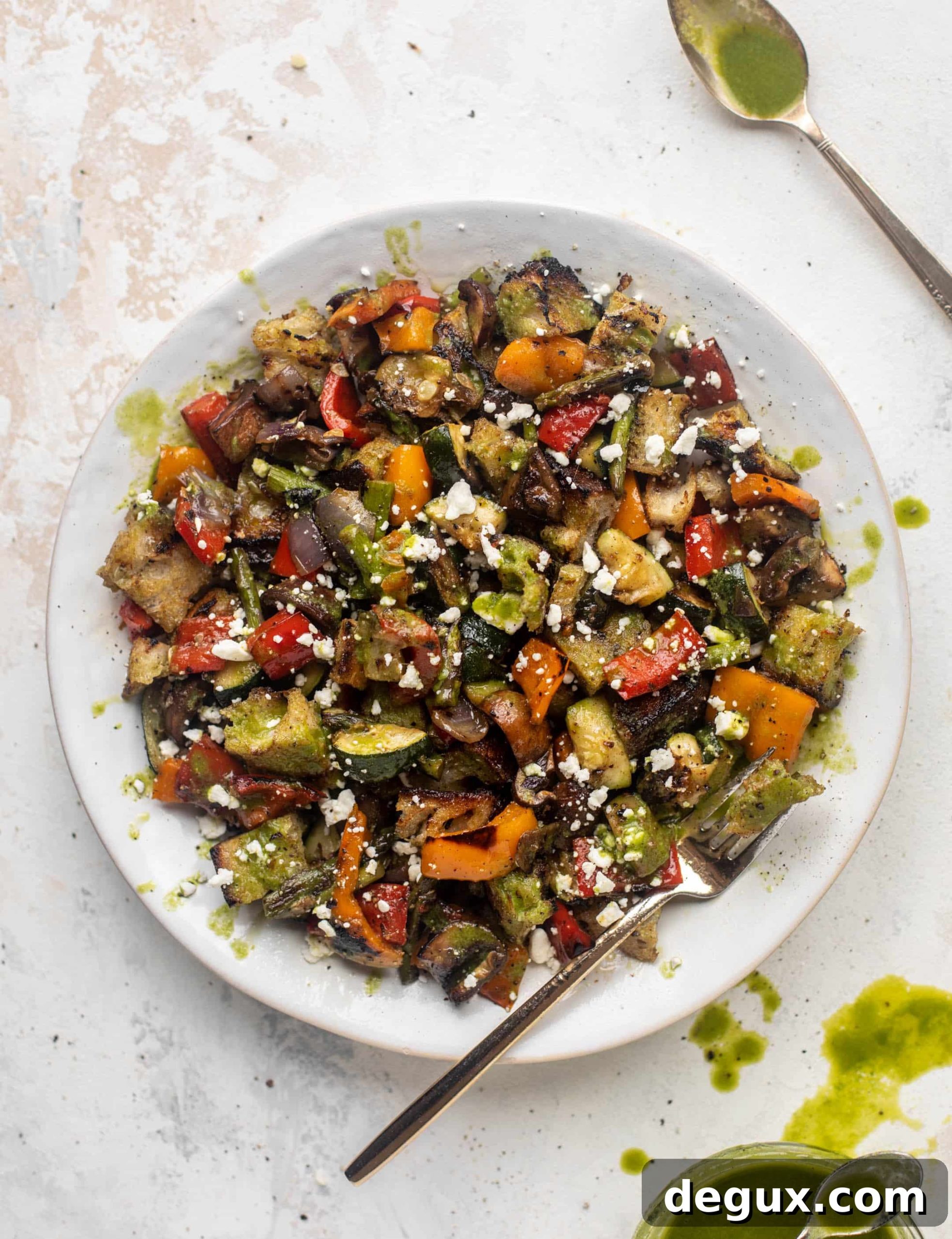 grilled vegetable panzanella