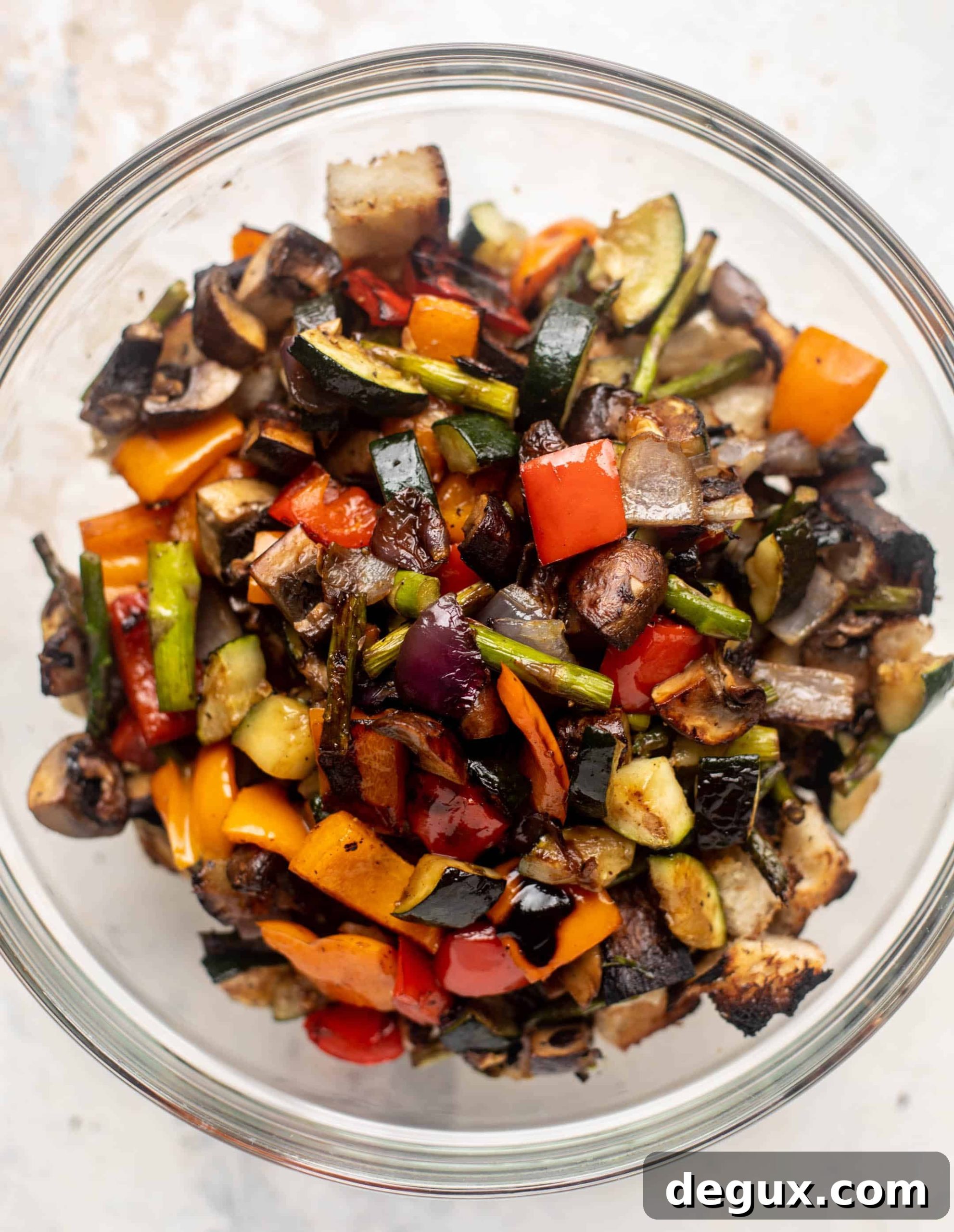 grilled vegetable panzanella
