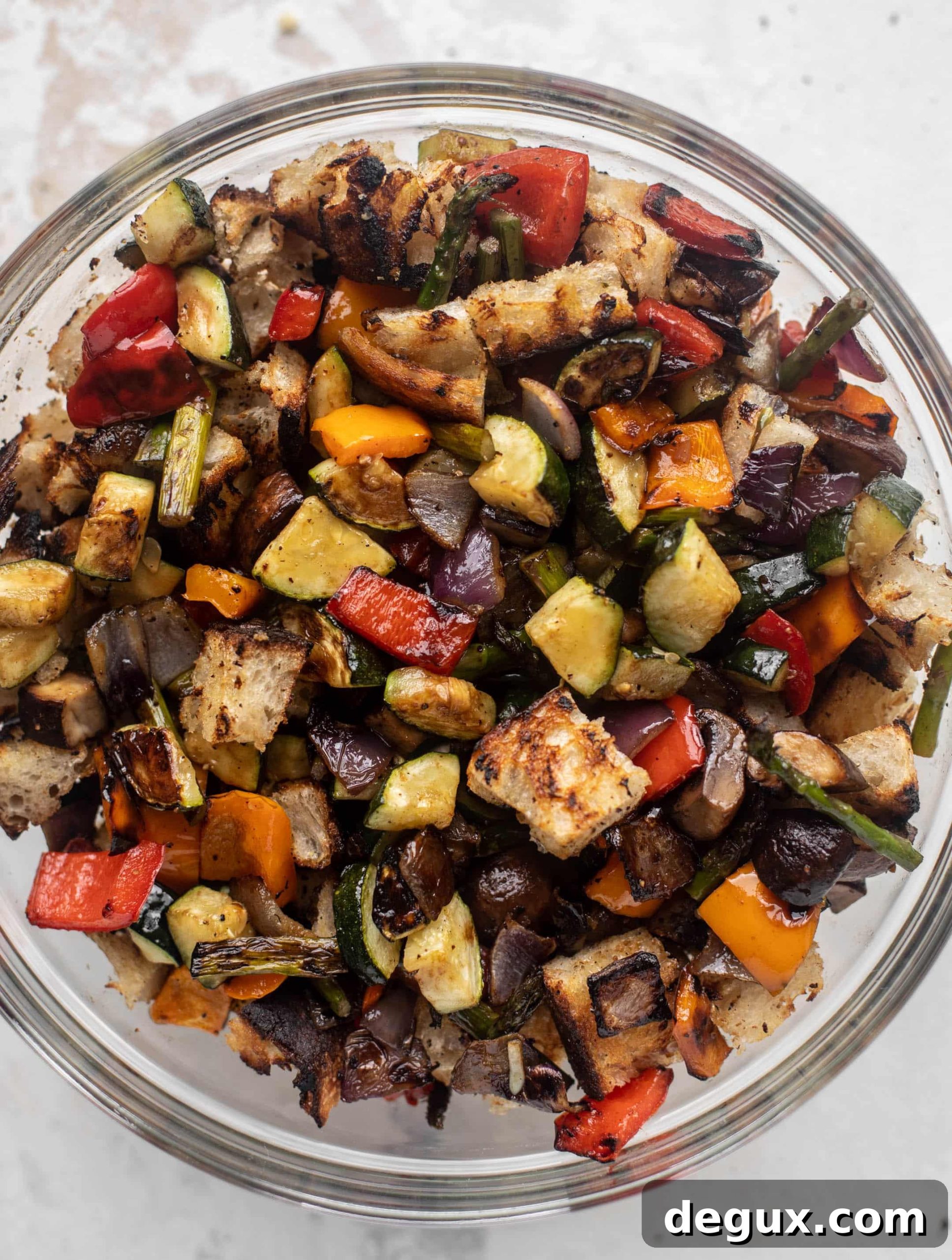 grilled vegetable panzanella