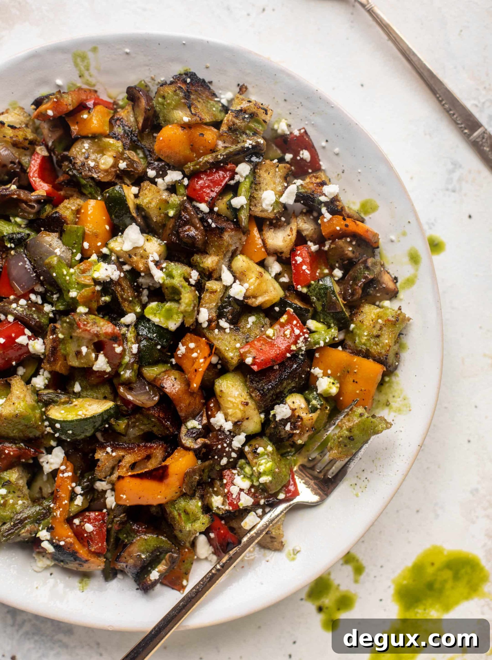 grilled vegetable panzanella