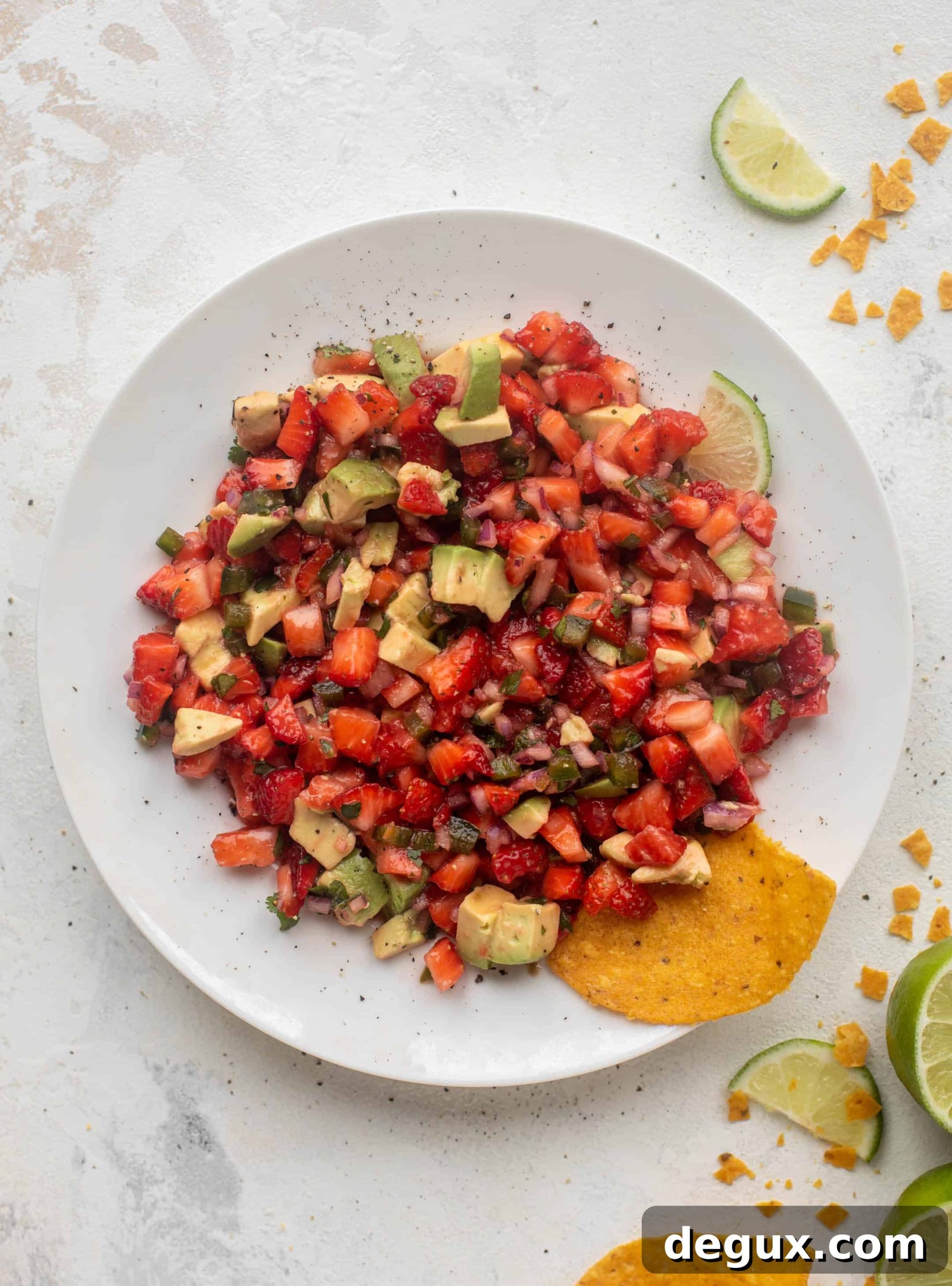 spicy strawberry avocado salsa