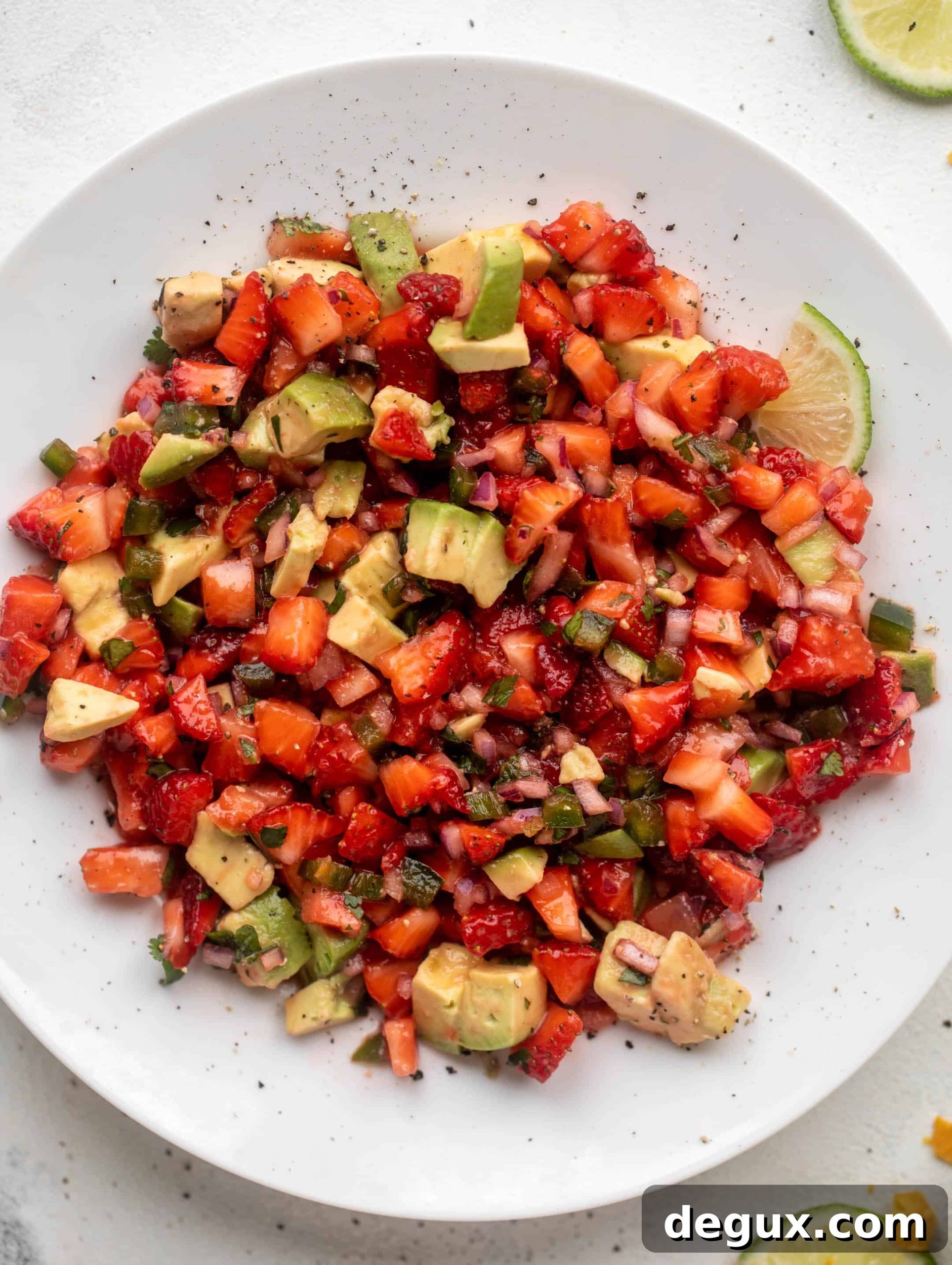 spicy strawberry avocado salsa