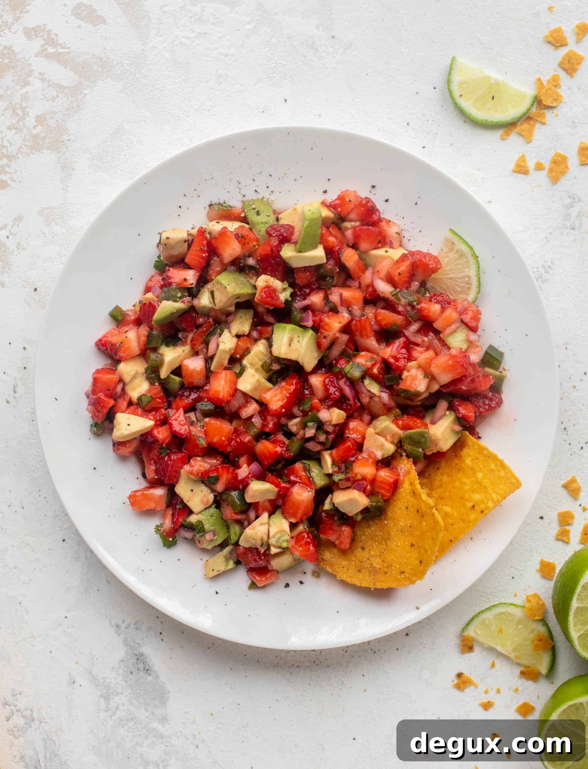 spicy strawberry avocado salsa