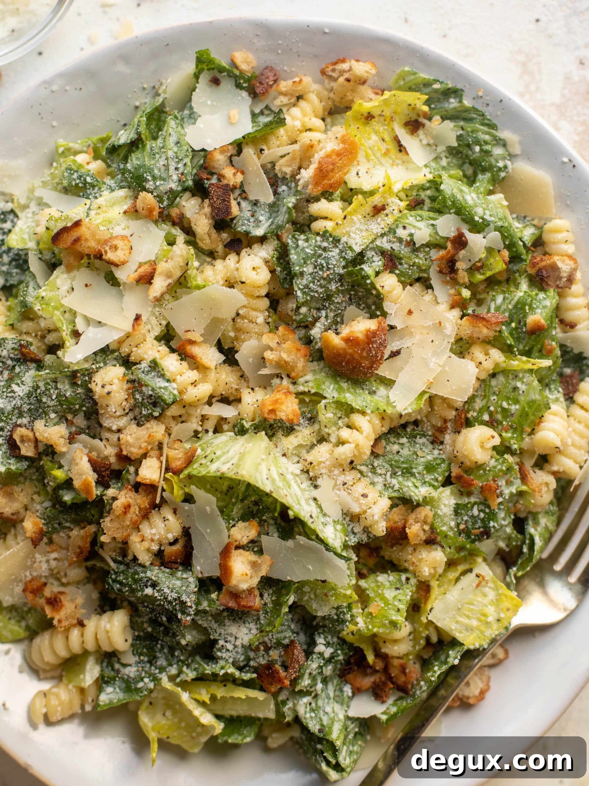our favorite caesar pasta salad
