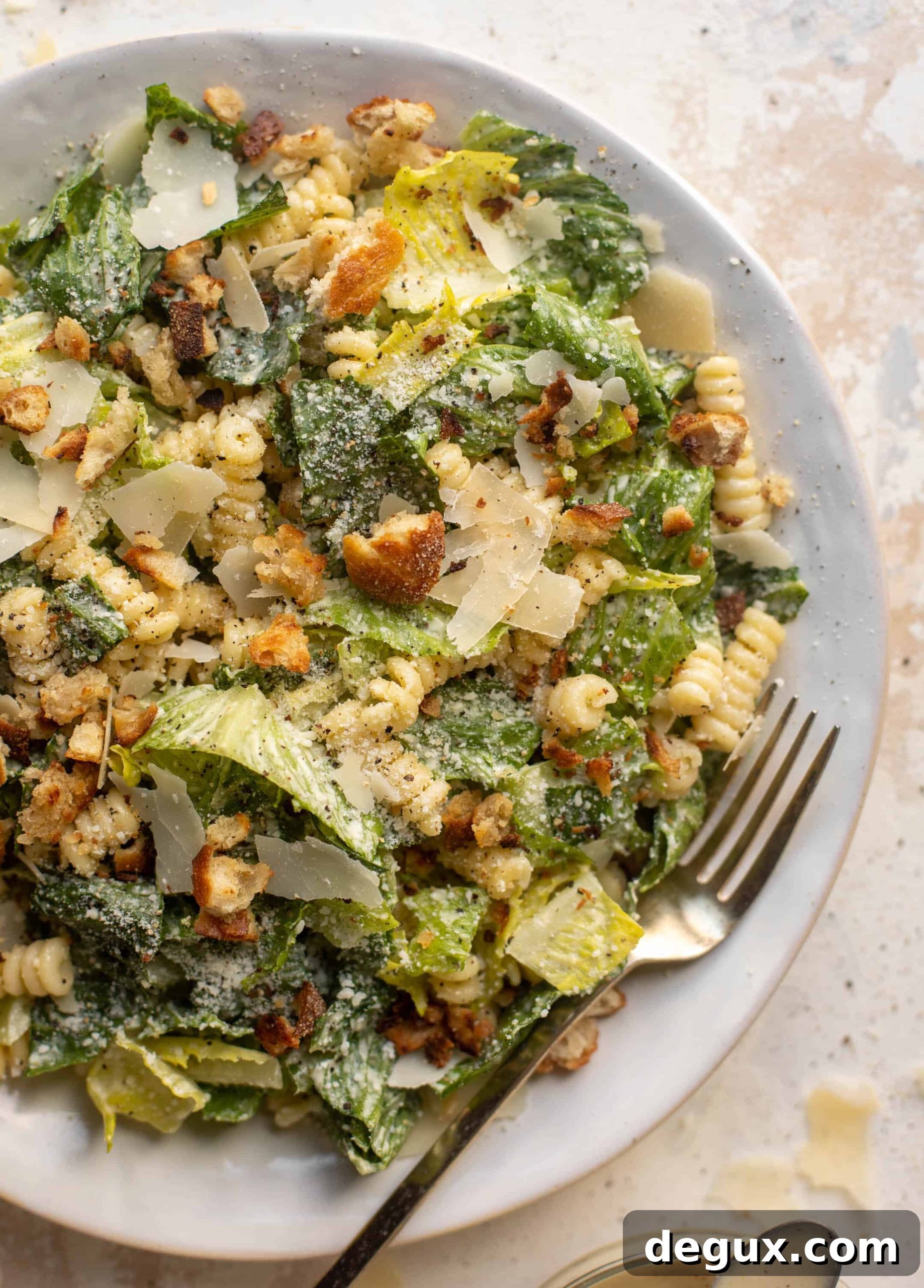 our favorite caesar pasta salad