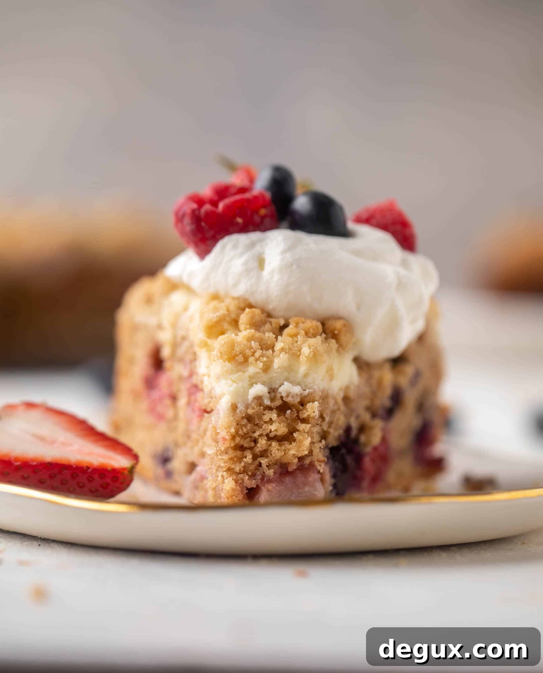 triple berry cream cheese coffee cake
