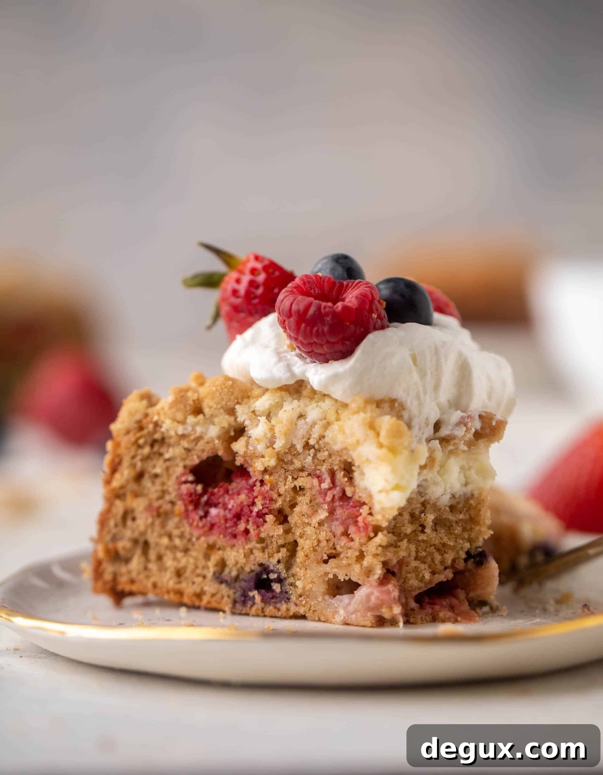 red white and blue coffee cake