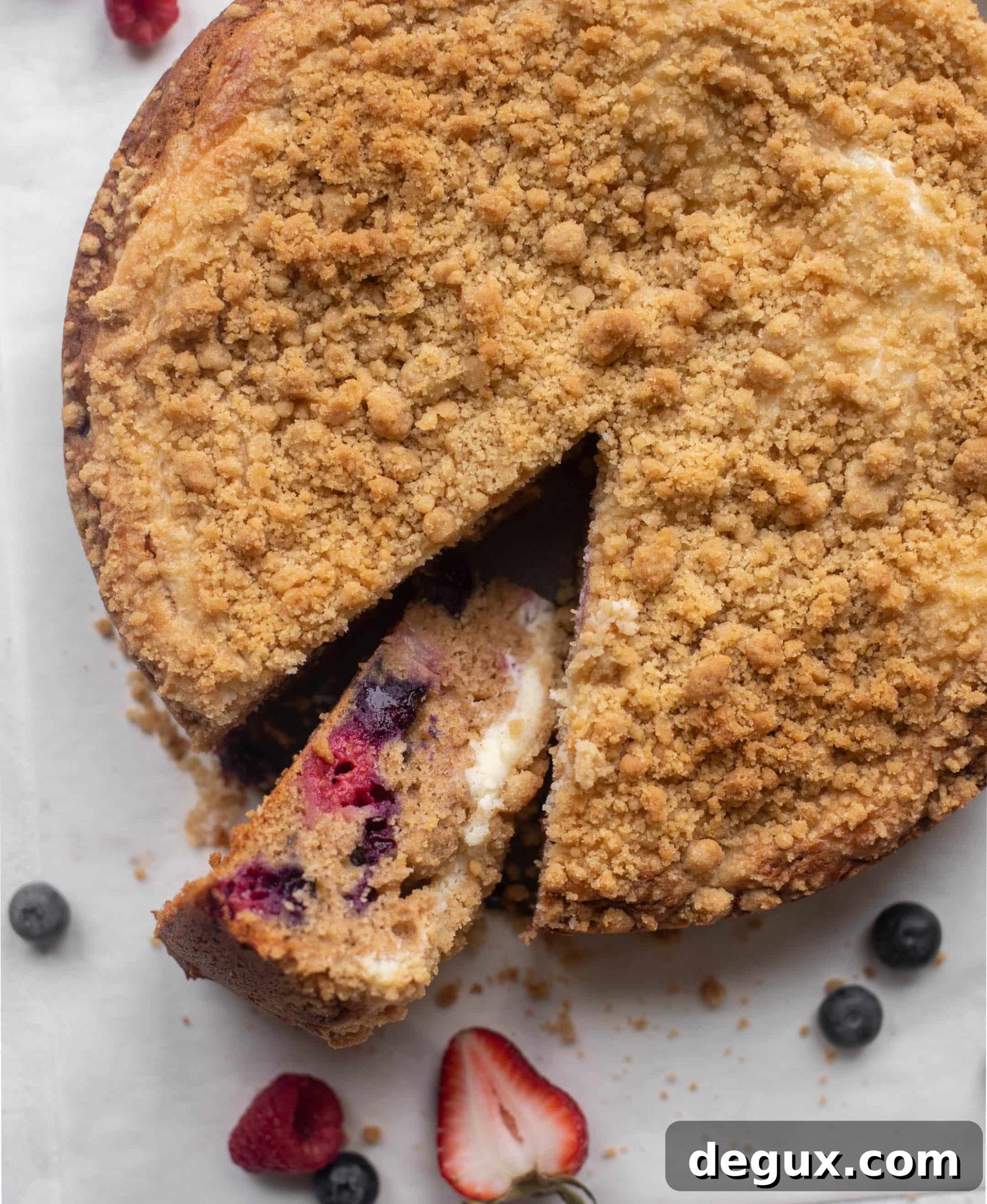 triple berry cream cheese coffee cake