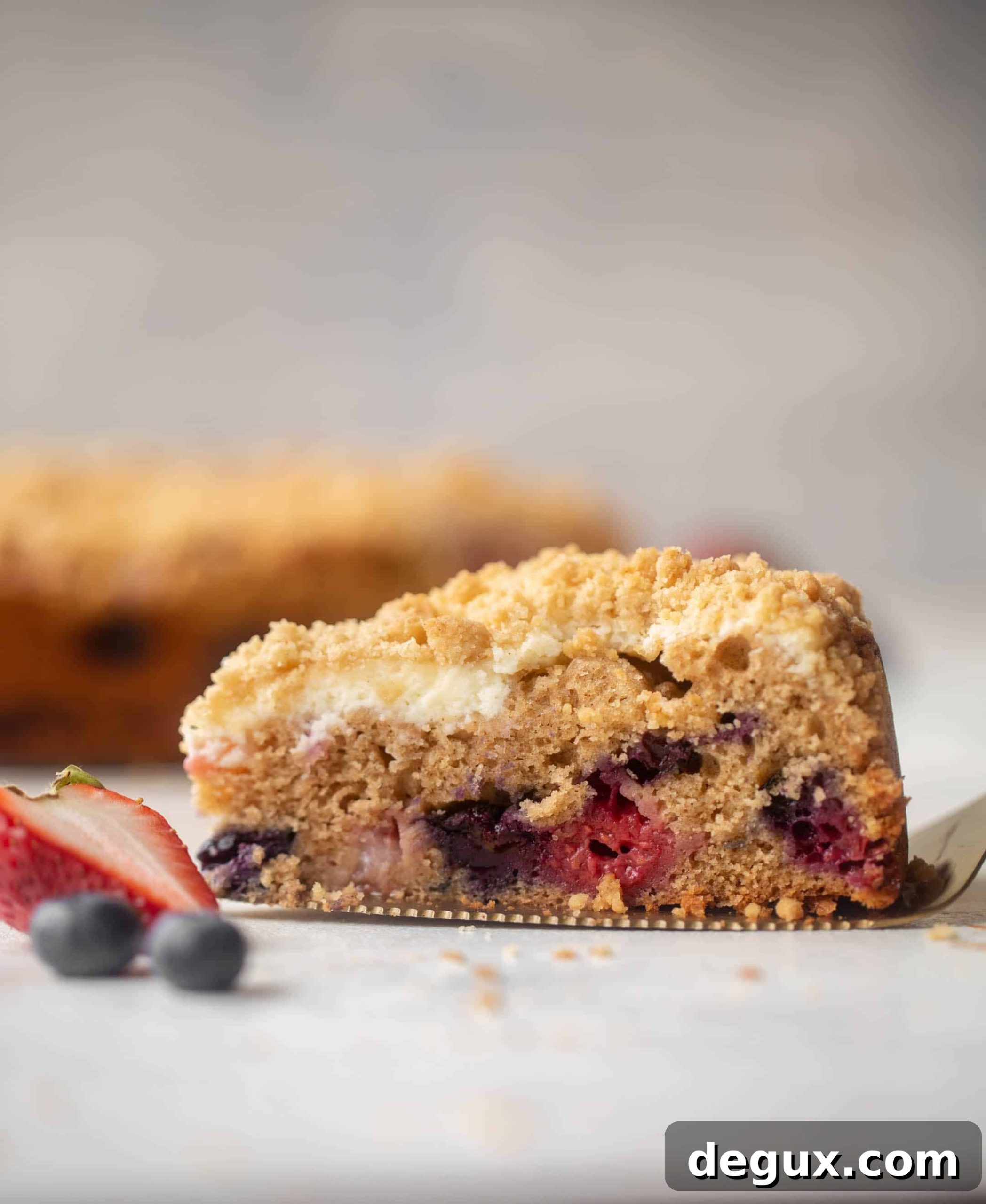 triple berry cream cheese coffee cake