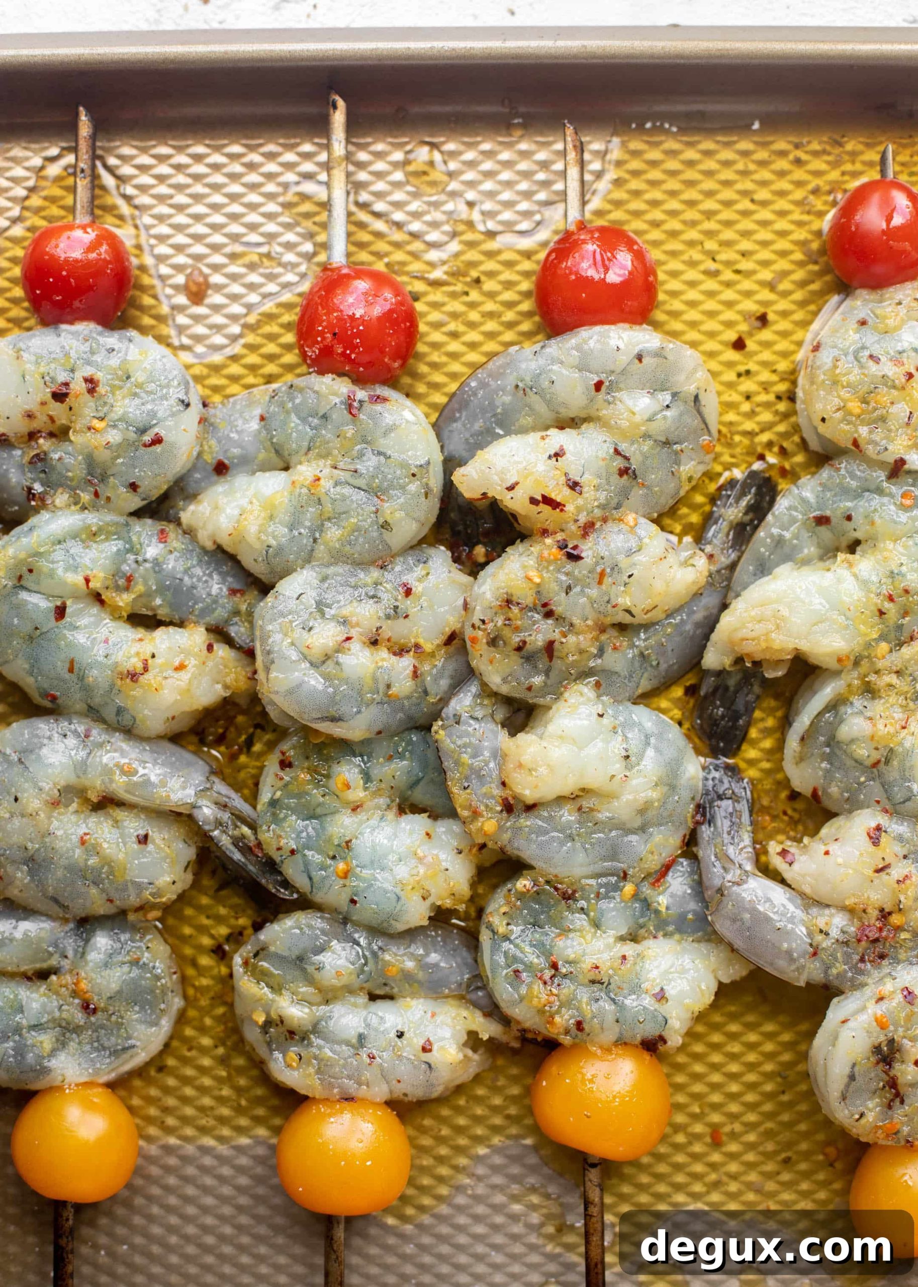 Grilled Lemon Shrimp with Pesto Couscous Recipe 3 shrimp skewers