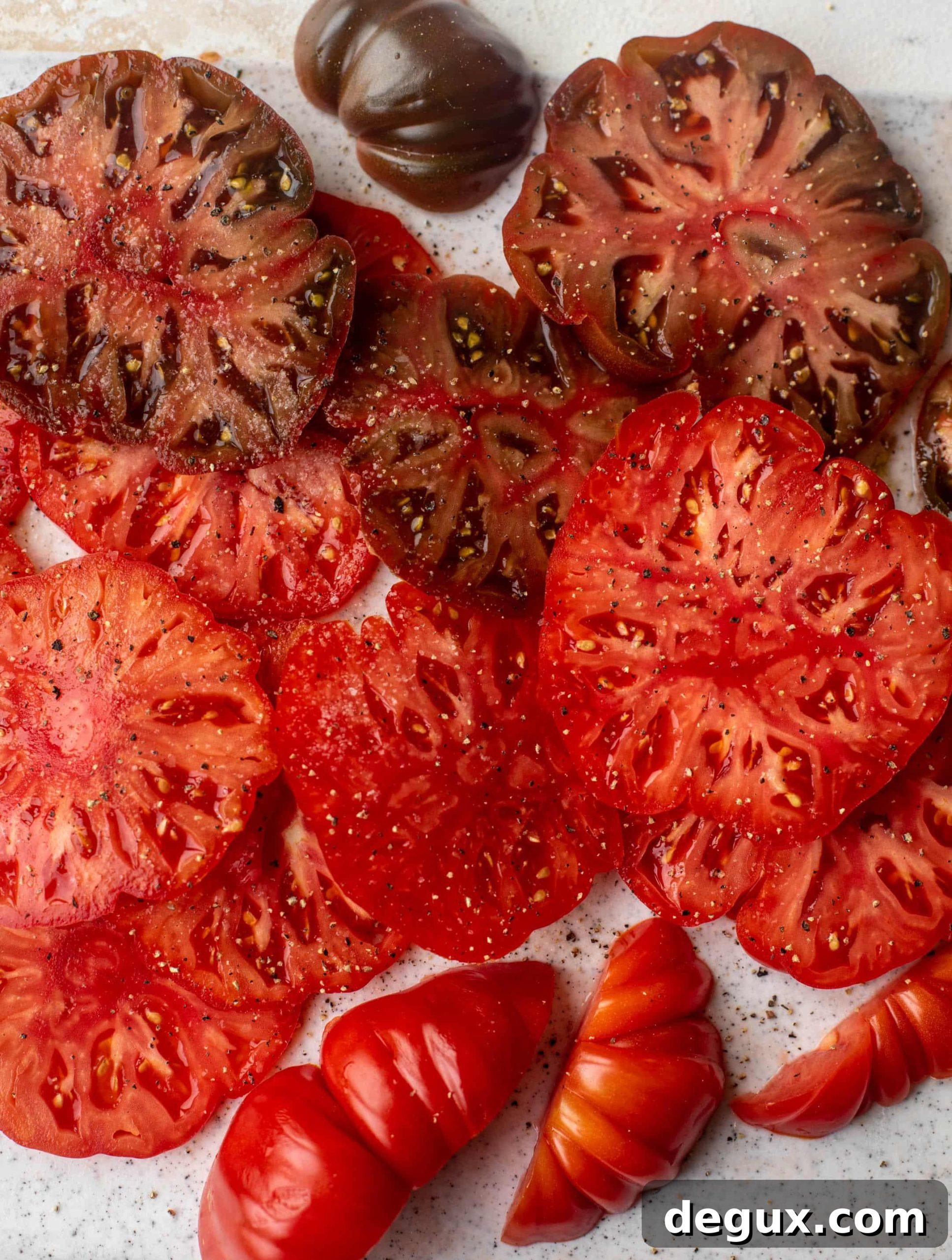 Crispy Caprese Chicken with Balsamic Glaze 3 heirloom tomatoes