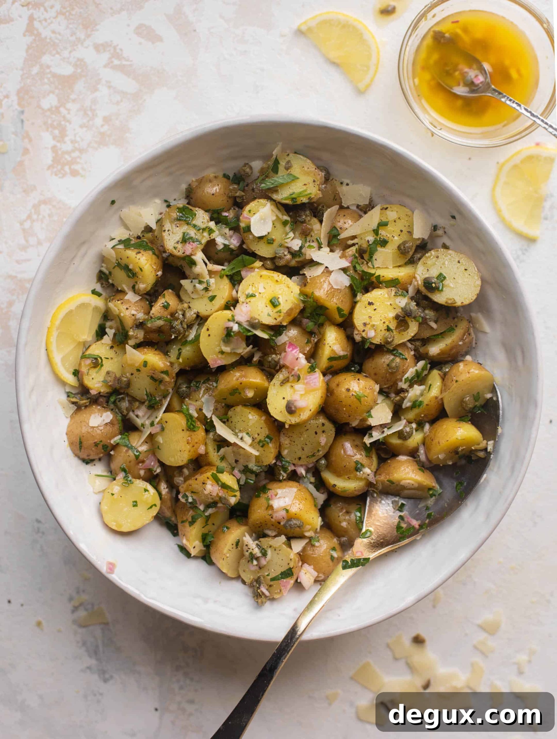 Potato Salad with Lemon Piccata Vinaigrette 2 potato salad with piccata vinaigrette