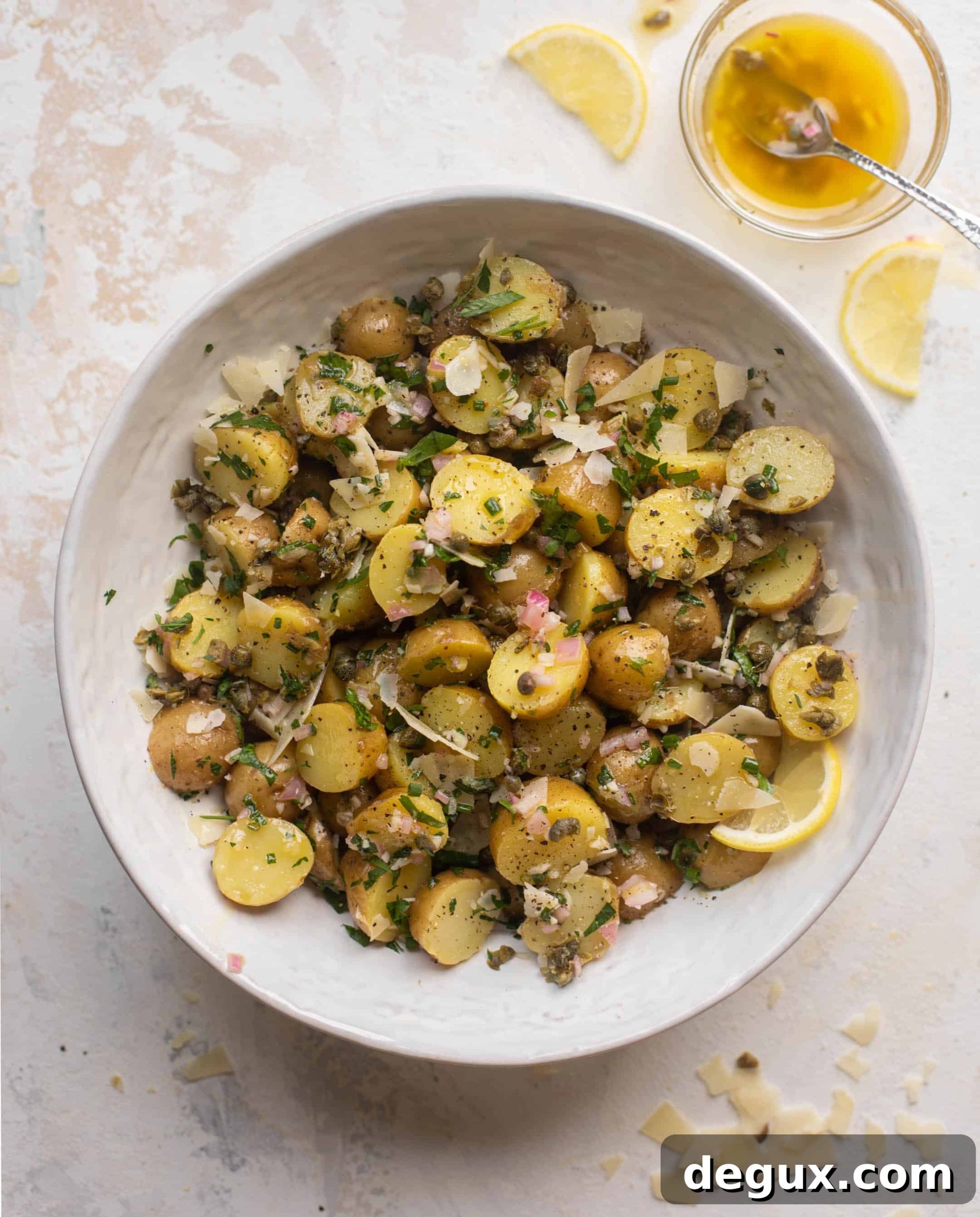 Potato Salad with Lemon Piccata Vinaigrette 8 potato salad with piccata vinaigrette