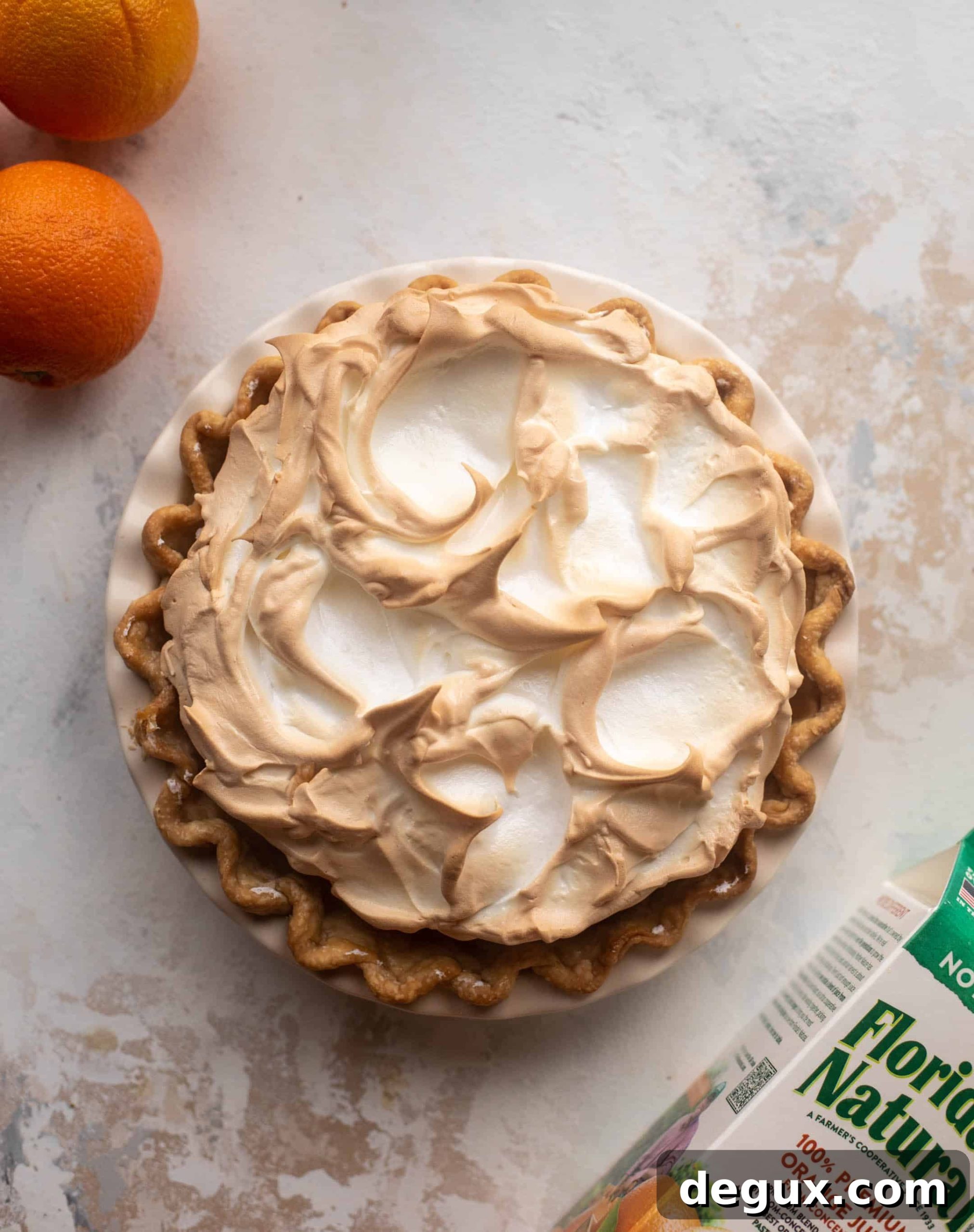 orange meringue pie