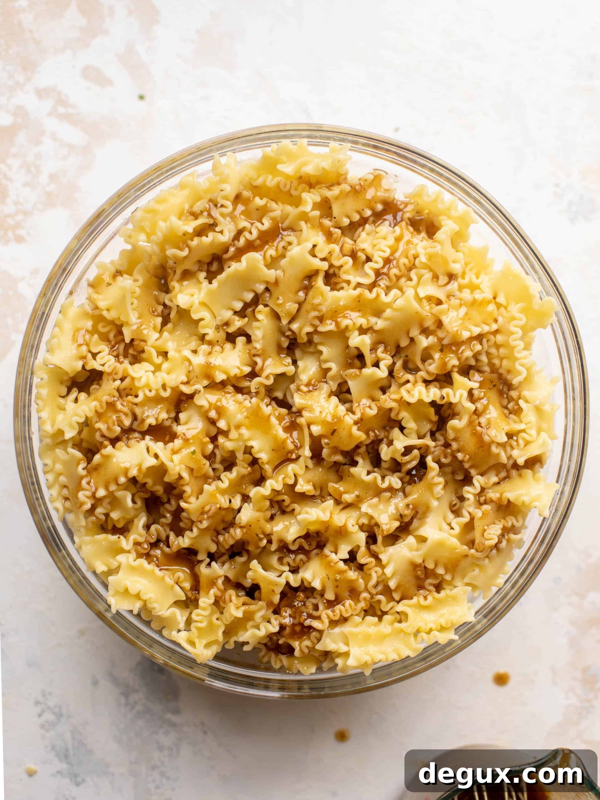 pasta with balsamic dressing