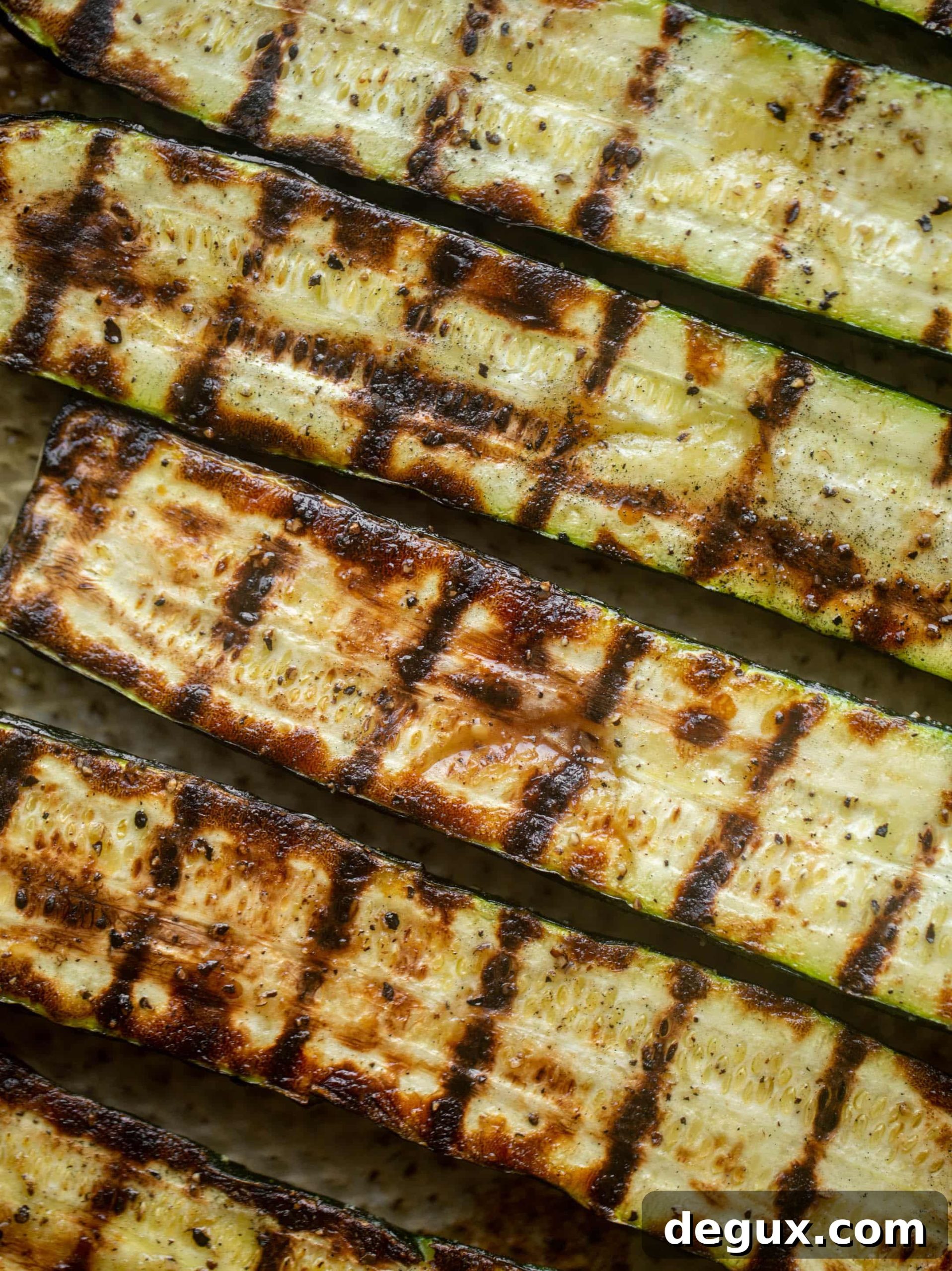 Grilled Zucchini & Corn Orzo Salad with Lemon Herb Dressing 5 grilled zucchini