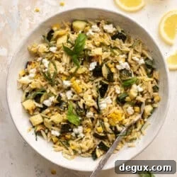 Grilled Zucchini & Corn Orzo Salad with Lemon Herb Dressing 9 img 88265 9