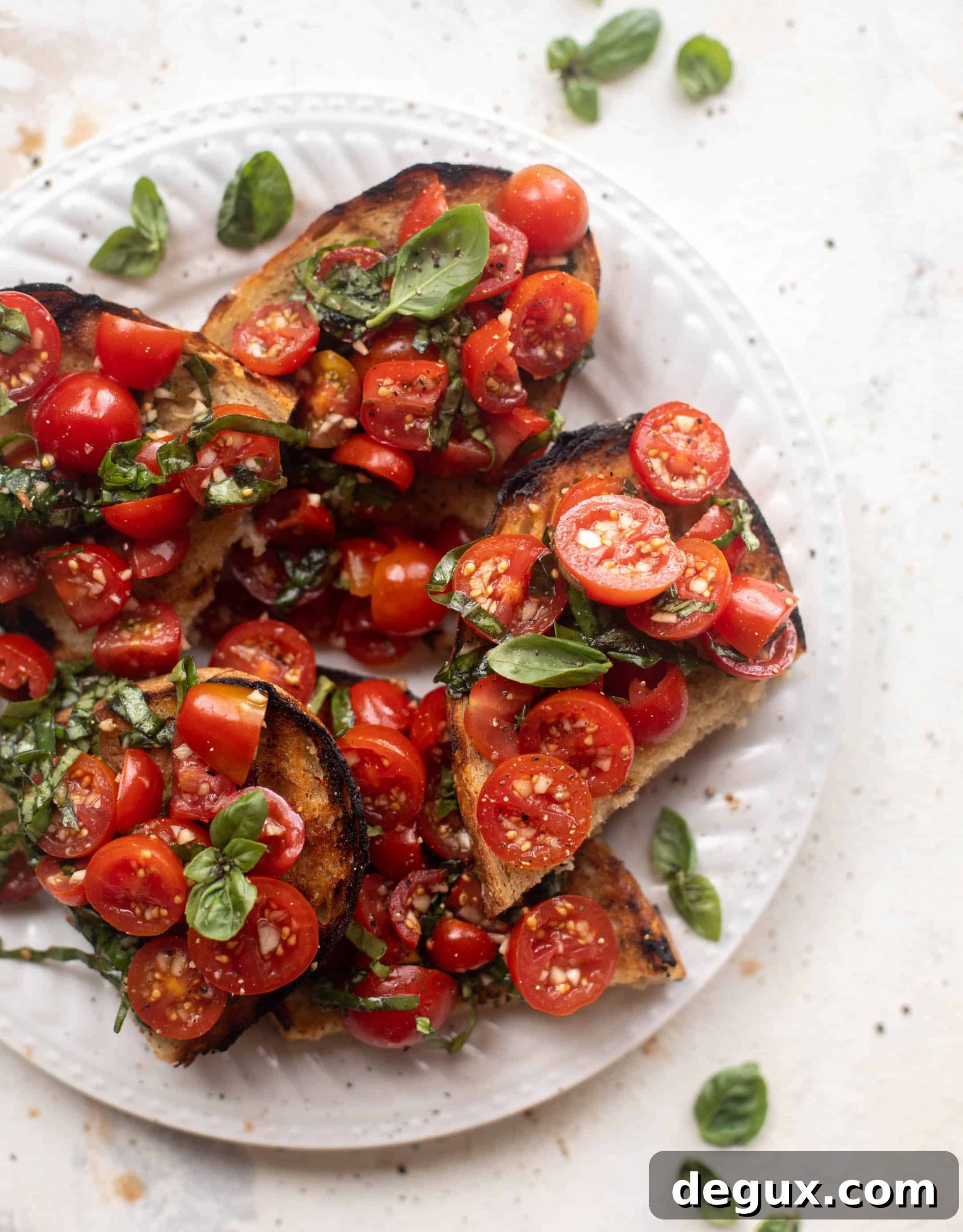 10 minute grilled bruschetta 