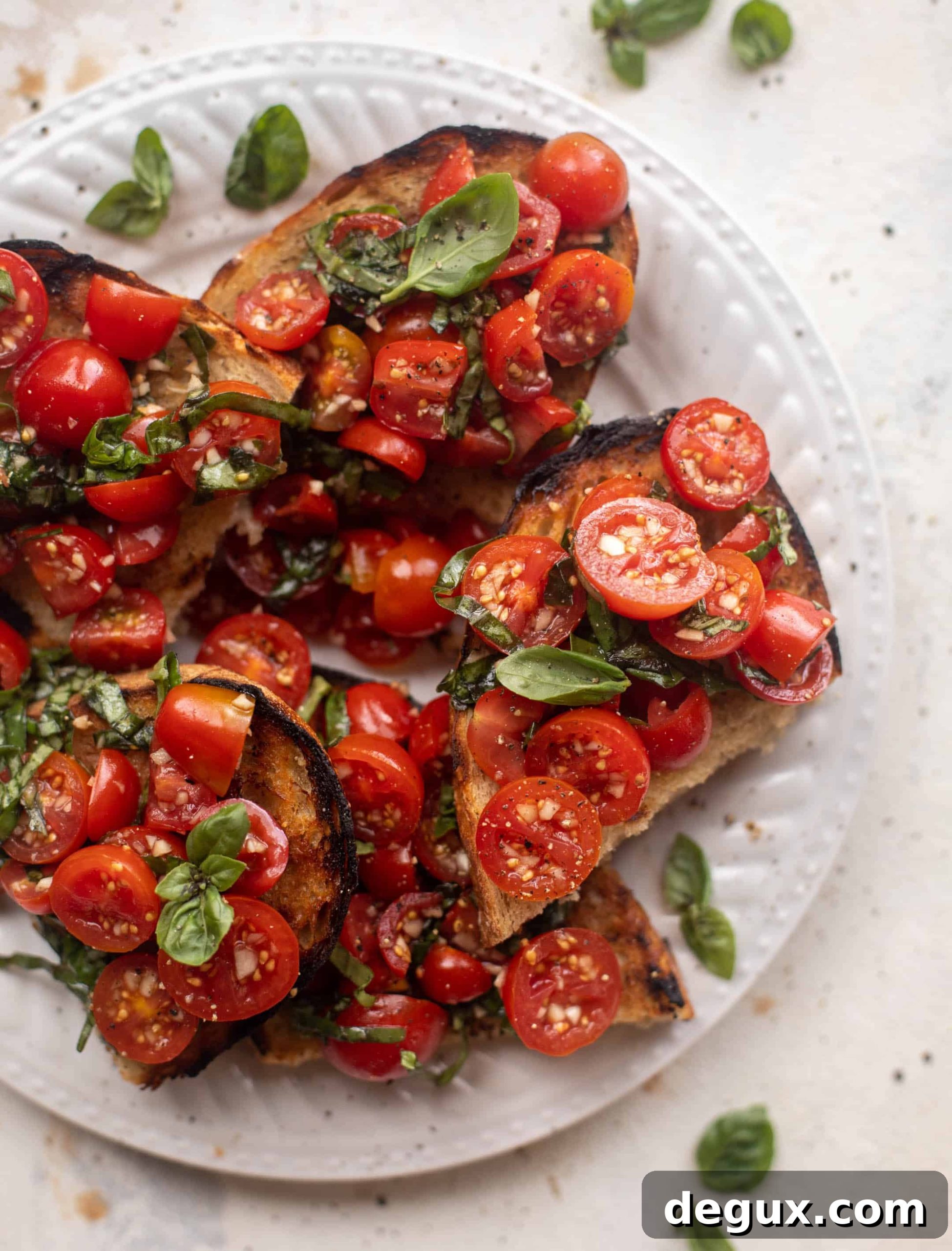 10 minute grilled bruschetta 