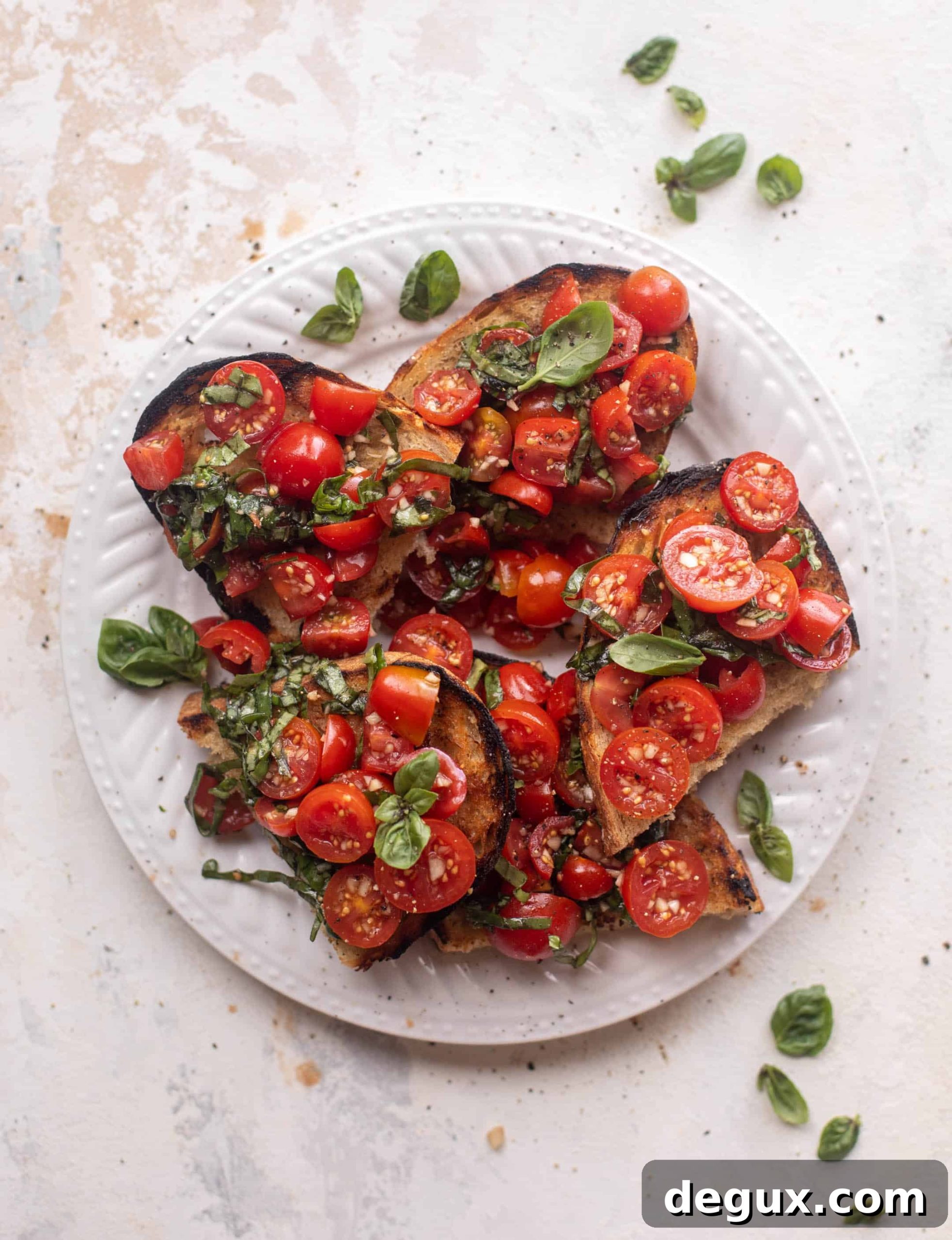 10 minute grilled bruschetta 