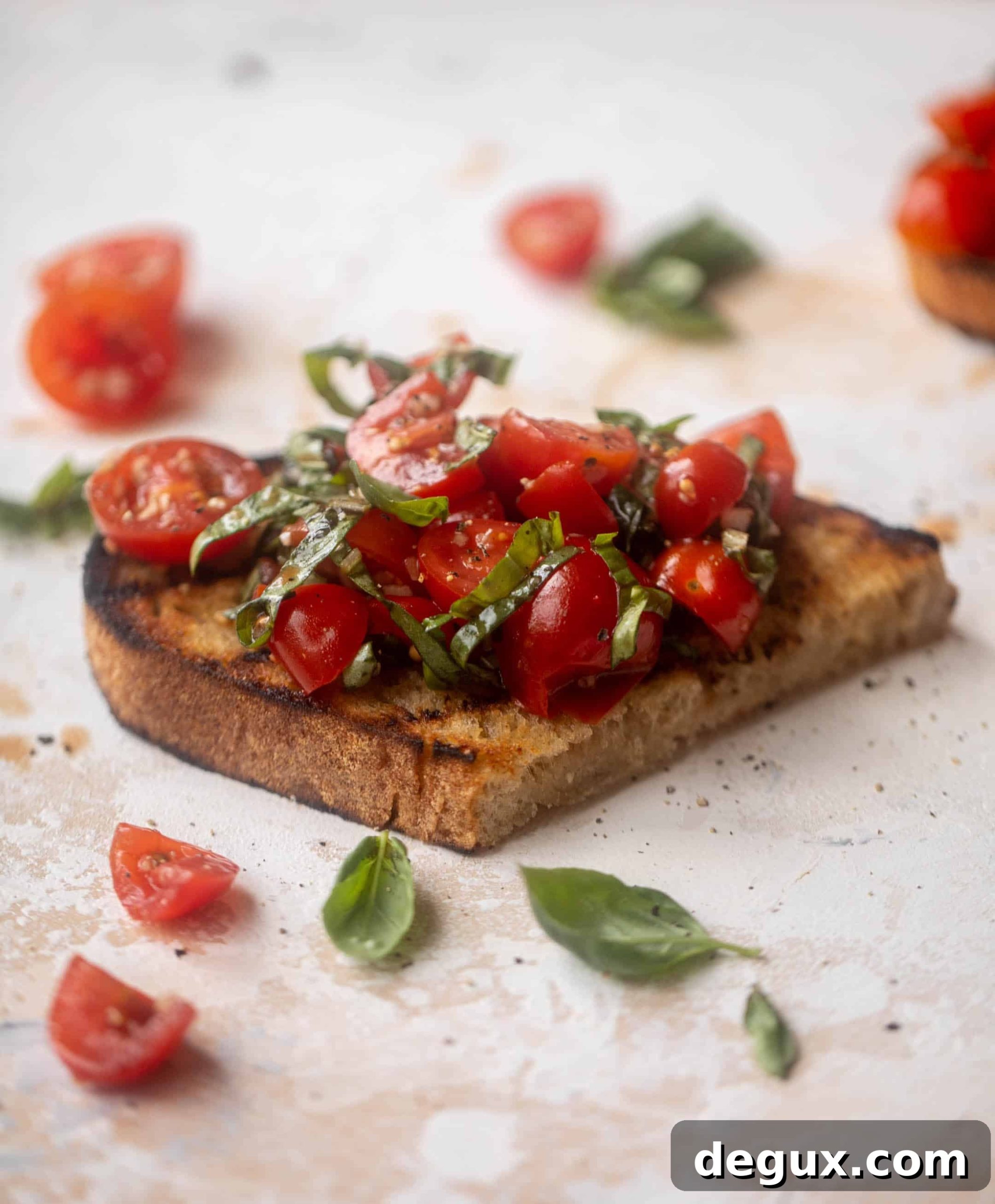 10 minute grilled bruschetta 