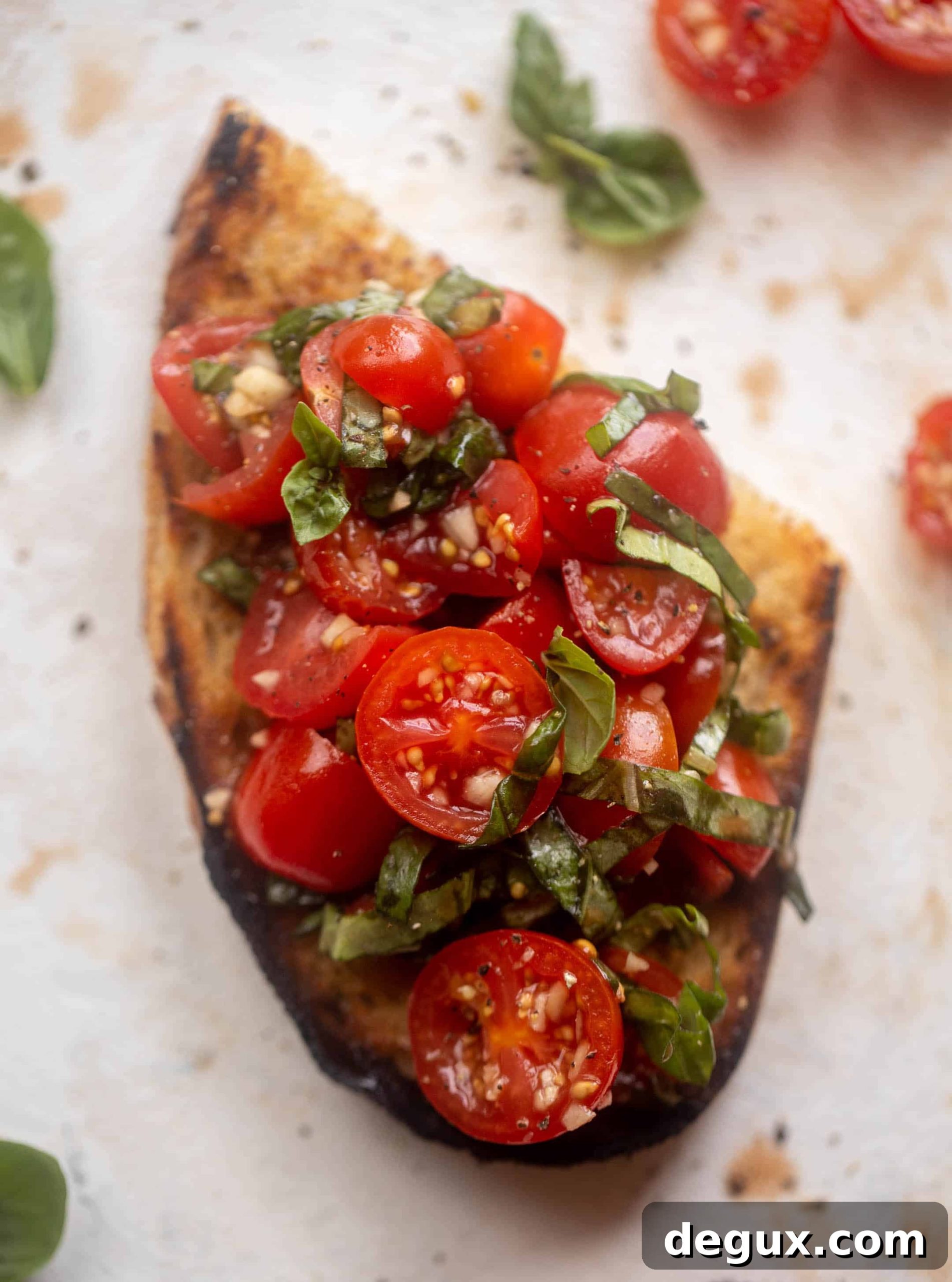 10 minute grilled bruschetta 