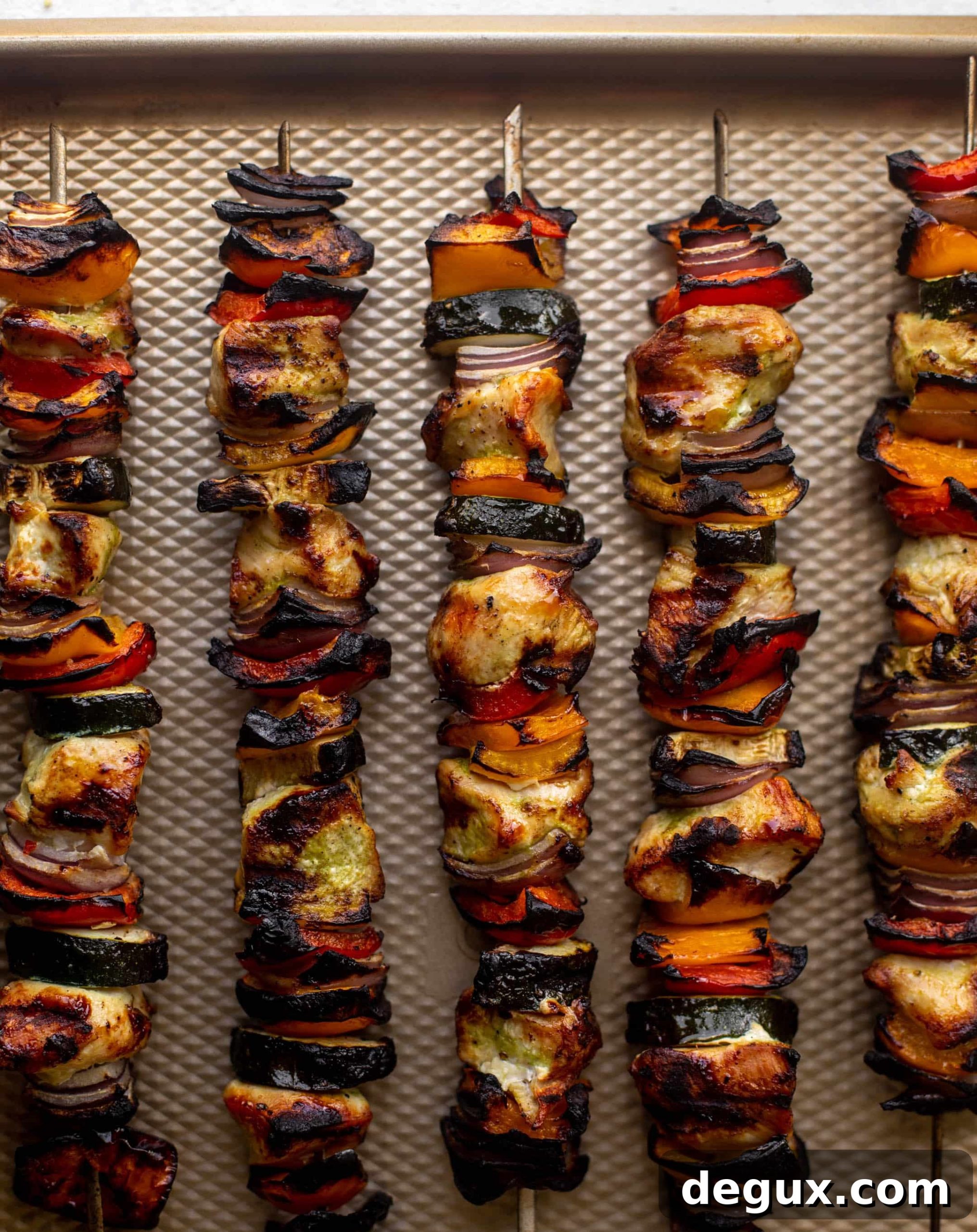 summer chicken skewers